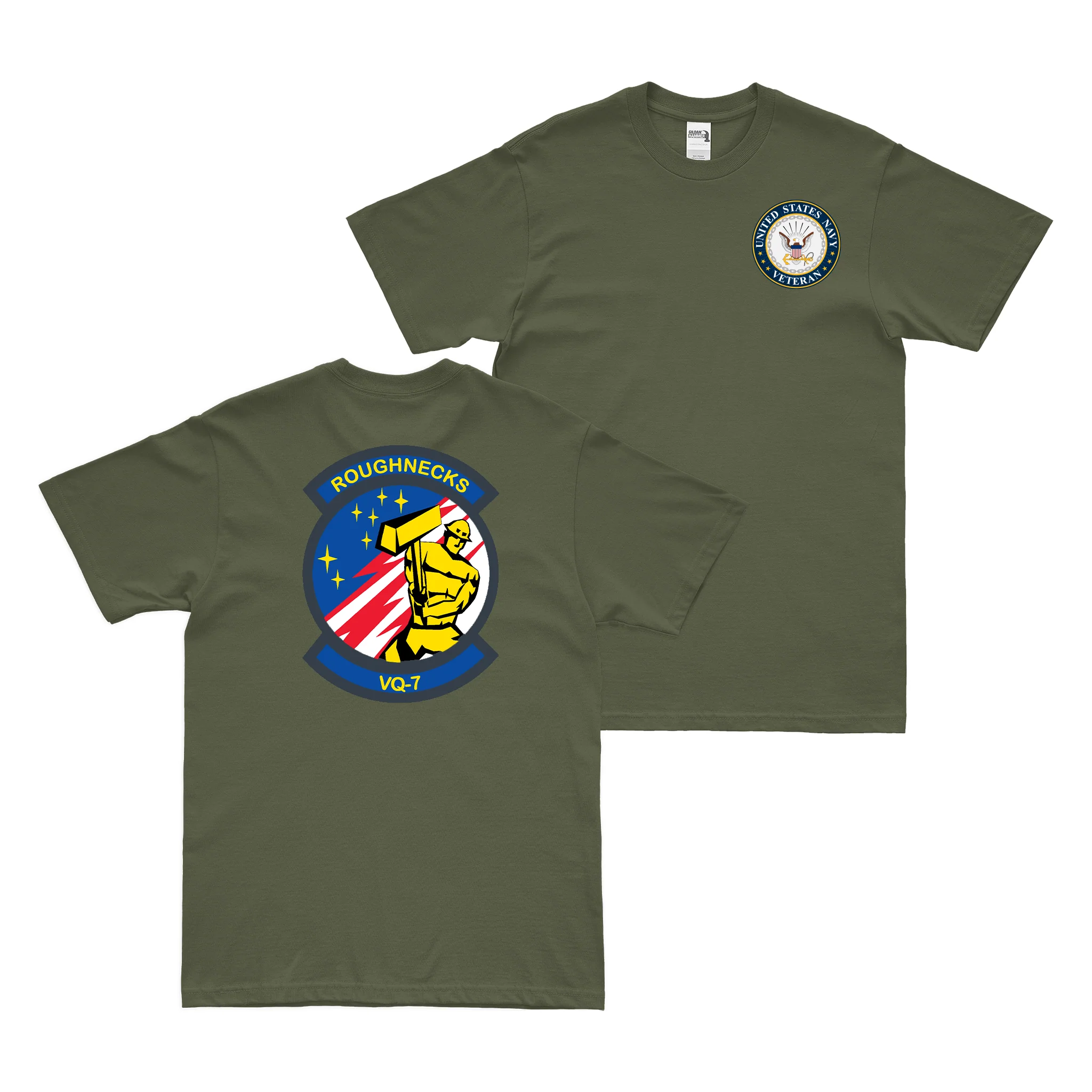 Double-Sided VQ-7 U.S. Navy Veteran T-Shirt - Image 2