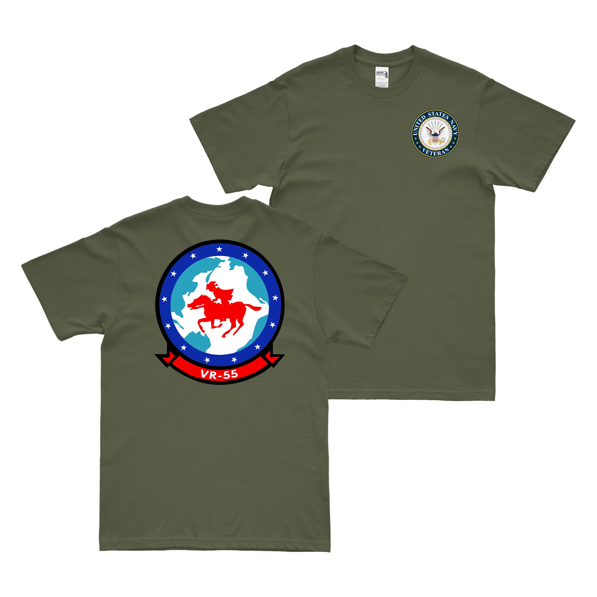 Double-Sided VR-55 U.S. Navy Veteran T-Shirt - Image 2