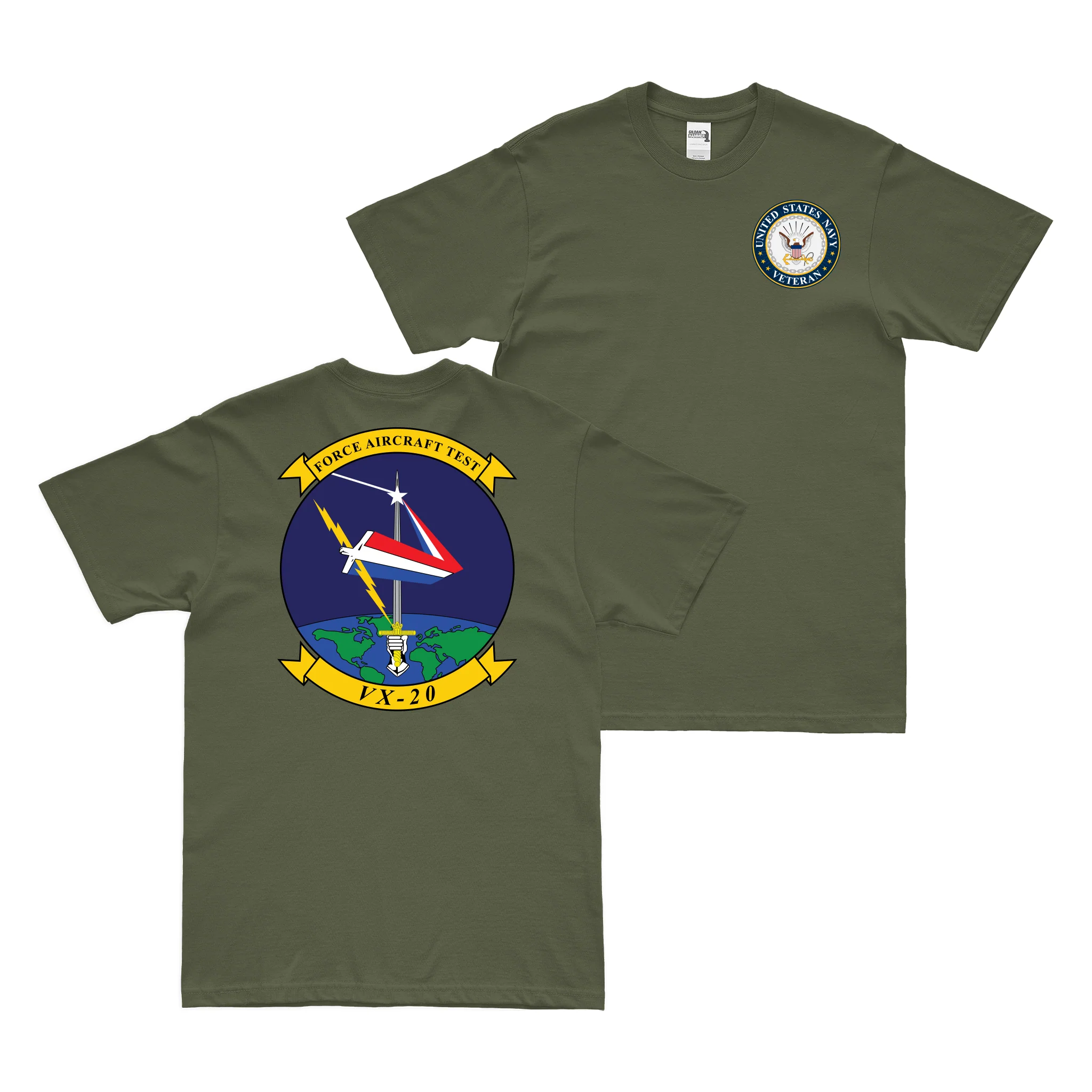 Double-Sided VX-20 U.S. Navy Veteran T-Shirt - Image 2