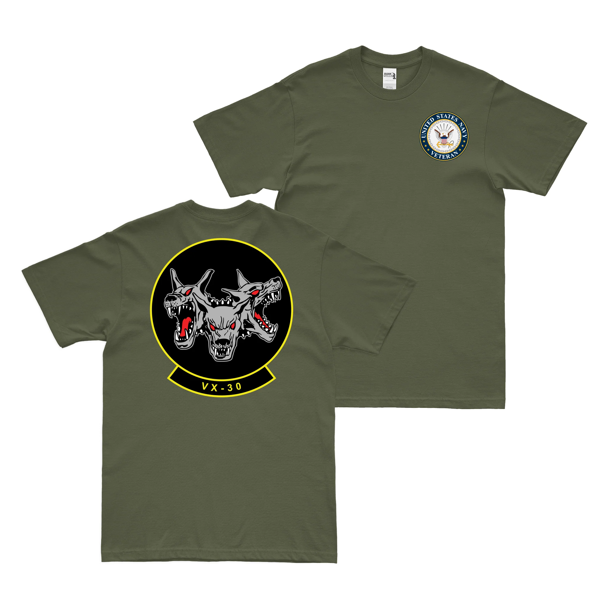 Double-Sided VX-30 U.S. Navy Veteran T-Shirt - Image 2