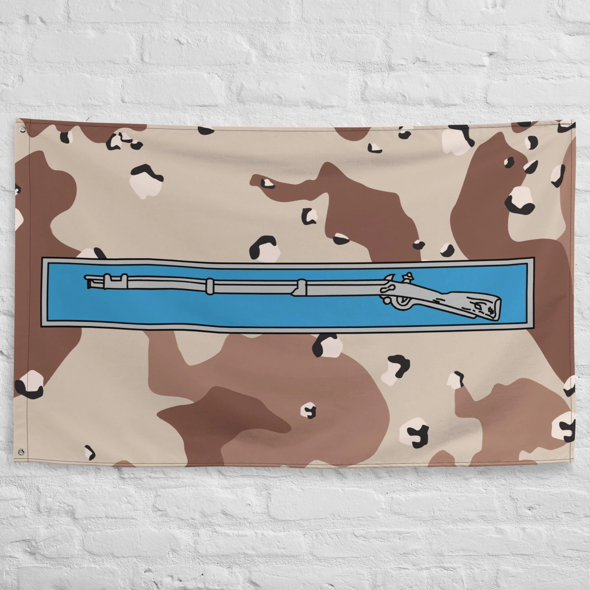 Expert Infantryman Badge EIB Desert Storm Camo Flag - Image 3