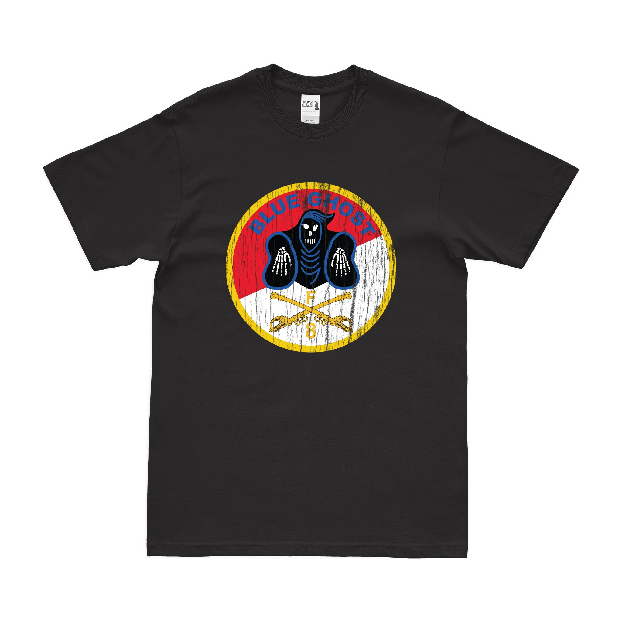 F Troop 8th Cavalry Regiment "Blue Ghost" T-Shirt - Image 3