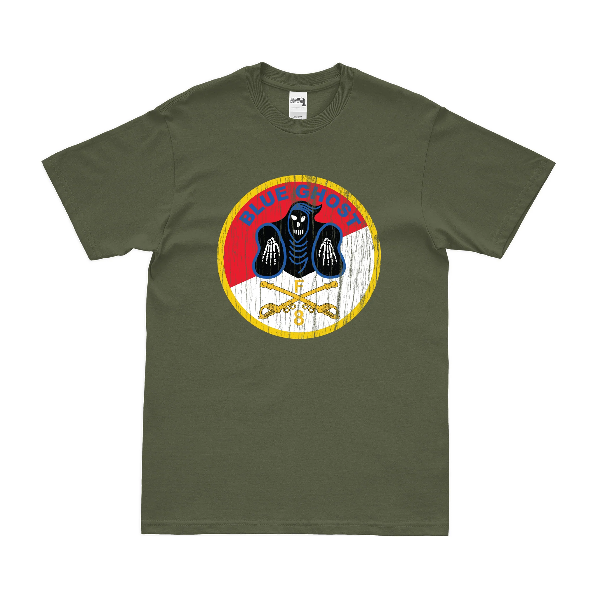 F Troop 8th Cavalry Regiment "Blue Ghost" T-Shirt - Image 4