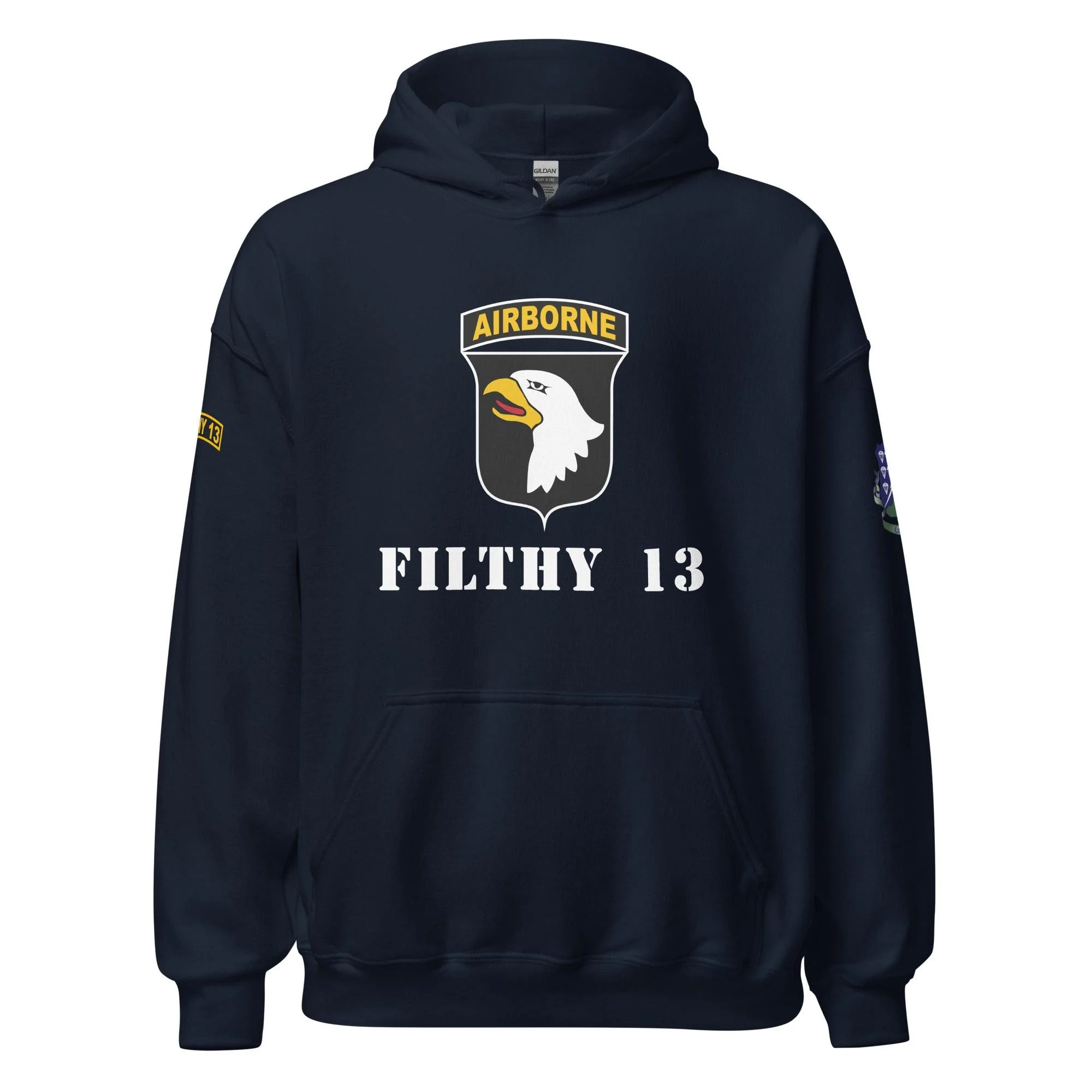 Filthy Thirteen 101st Airborne Division WW2 Unisex Hoodie - Image 4