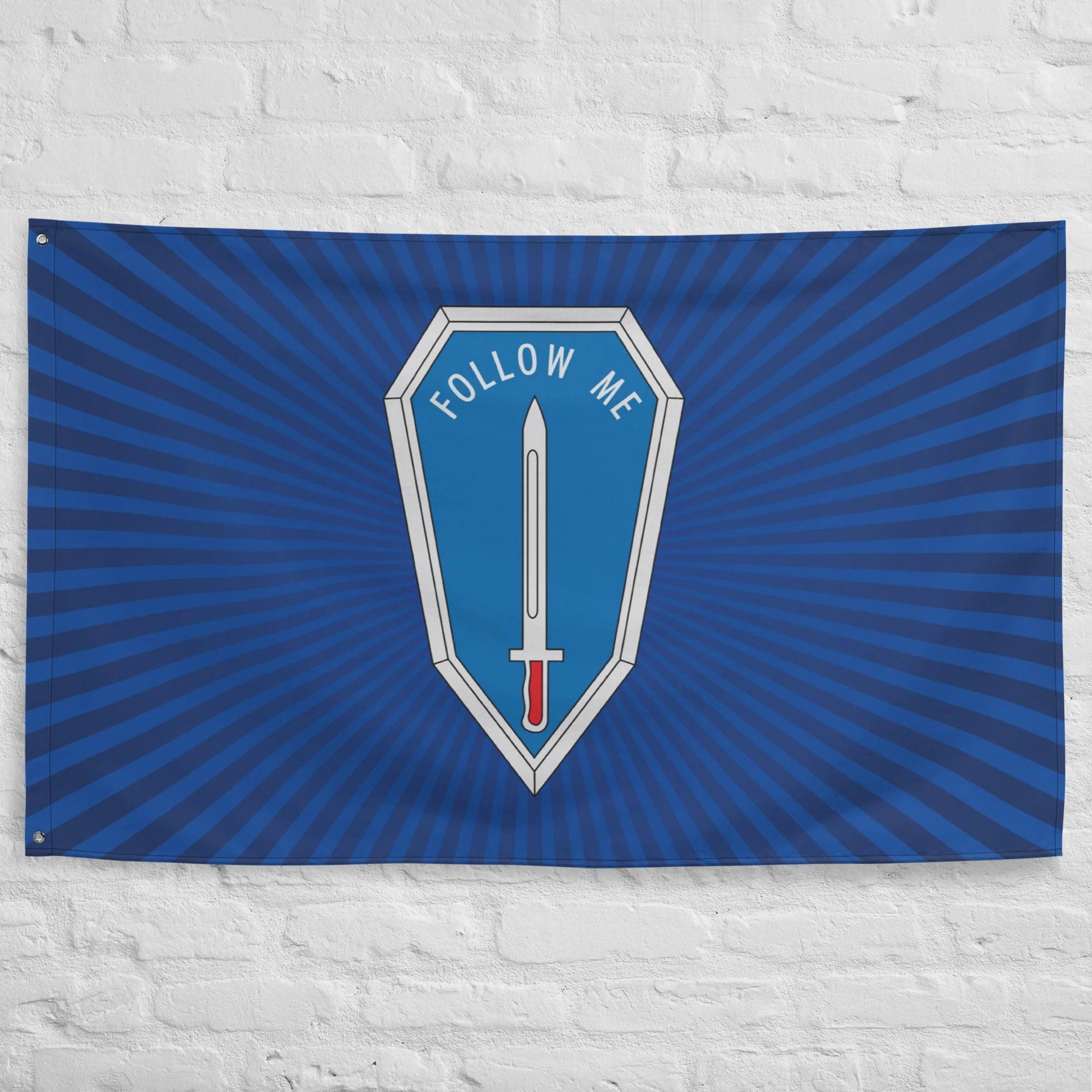 'Follow Me' U.S. Army Infantry Branch Motto Blue Flag - Image 3