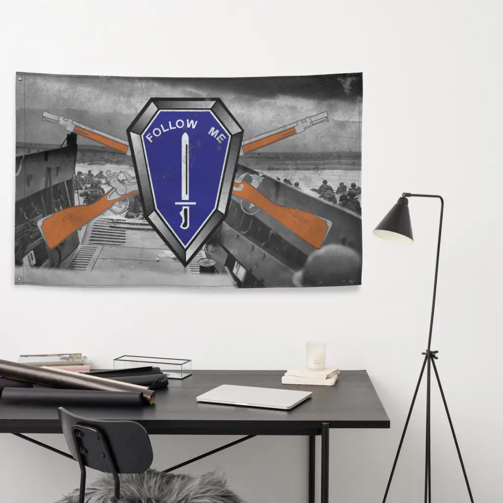Follow Me" U.S. Army Infantry Commemorative Indoor Wall Flag - Image 2