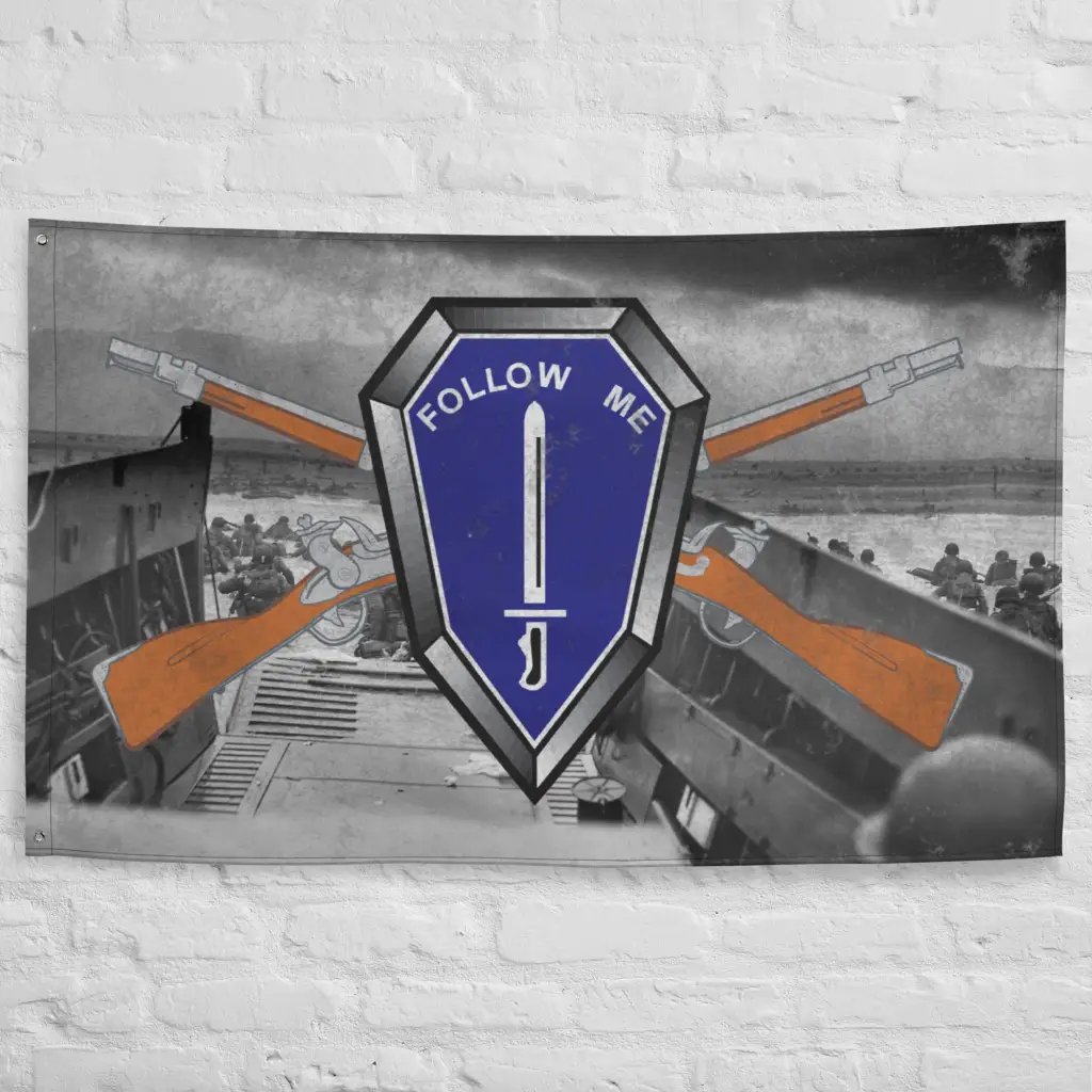 Follow Me" U.S. Army Infantry Commemorative Indoor Wall Flag - Image 3