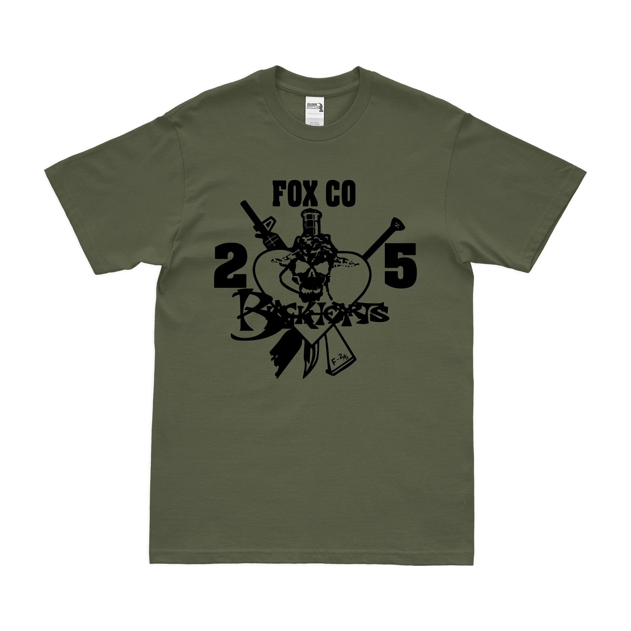Fox Company 'Blackhearts' 2/5 Marines T-Shirt - Image 2