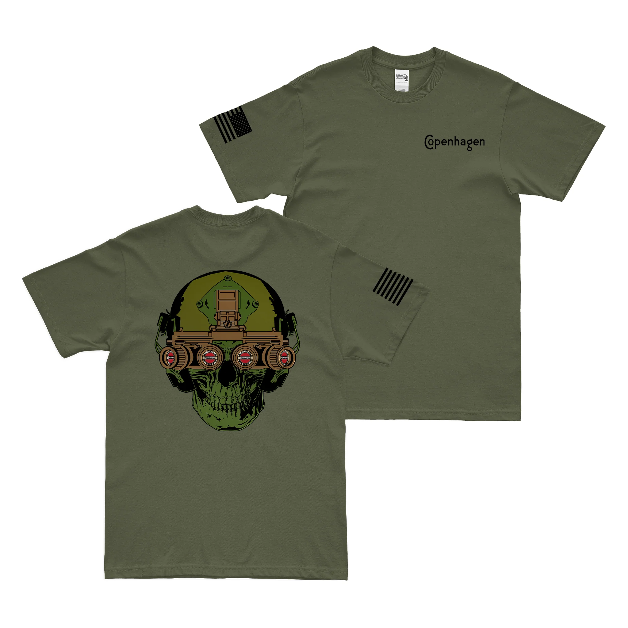 Fresh Cope Quad NVG's Special Forces Skull T-Shirt - Image 2