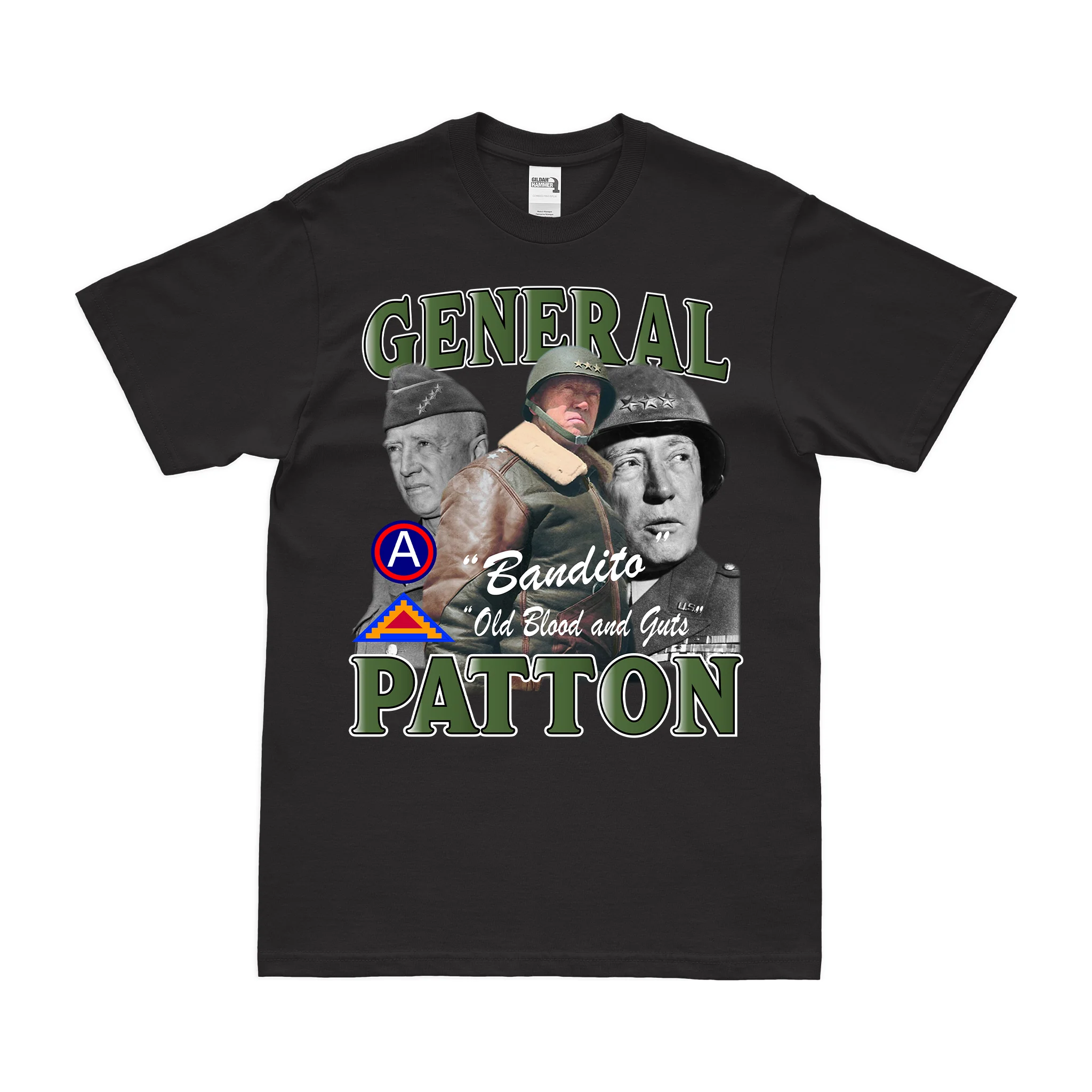 General George S. Patton U.S. Army WWII Legacy T-Shirt