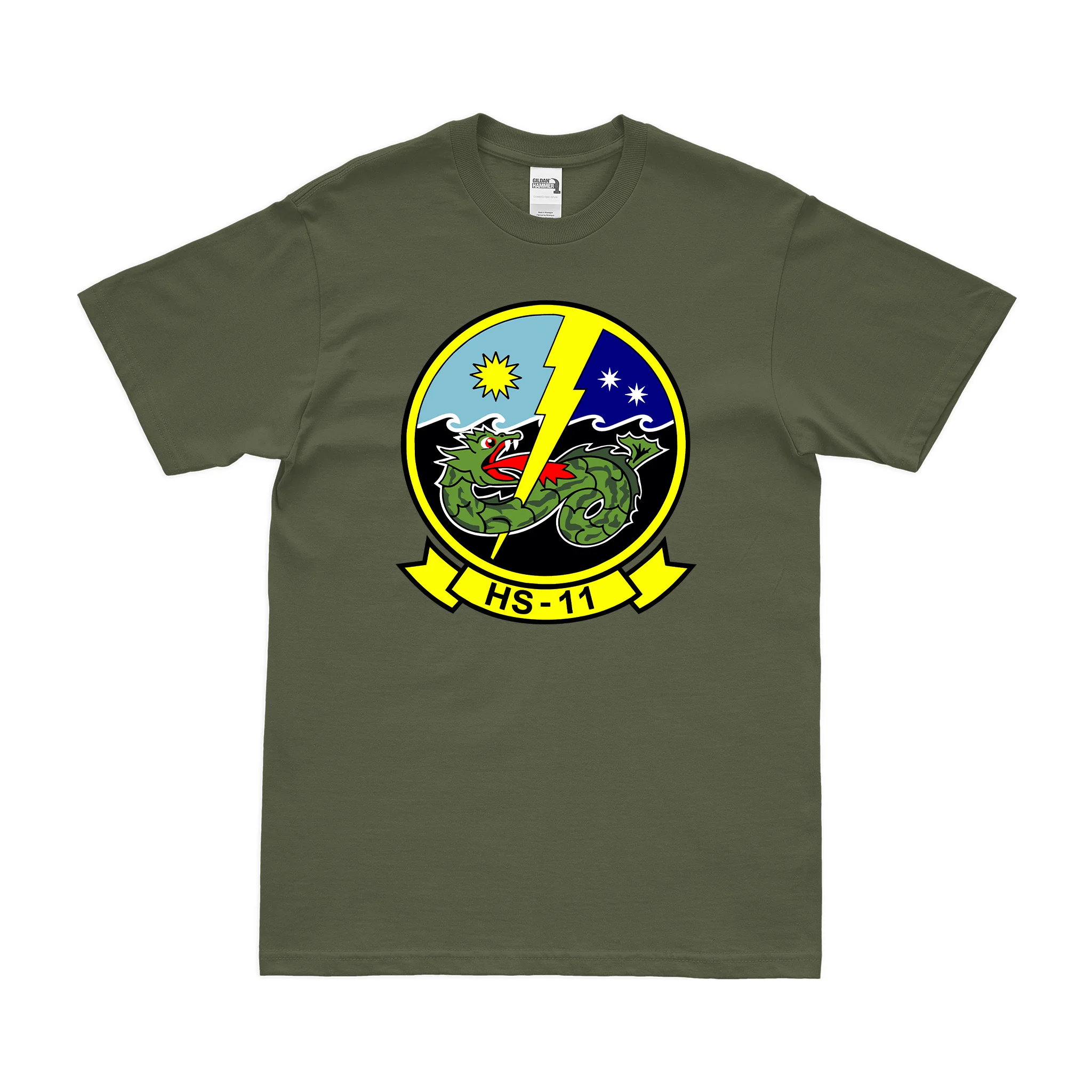 Helicopter Anti-Submarine Squadron 11 (HS-11) T-Shirt - Image 2