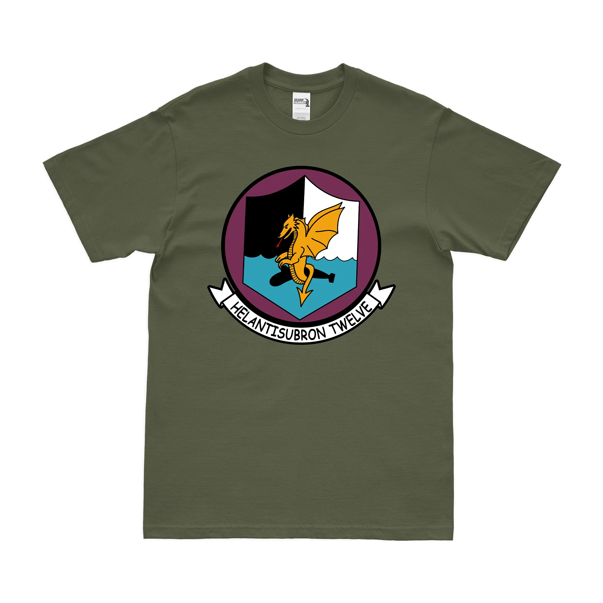 Helicopter Anti-Submarine Squadron 12 (HS-12) T-Shirt - Image 2