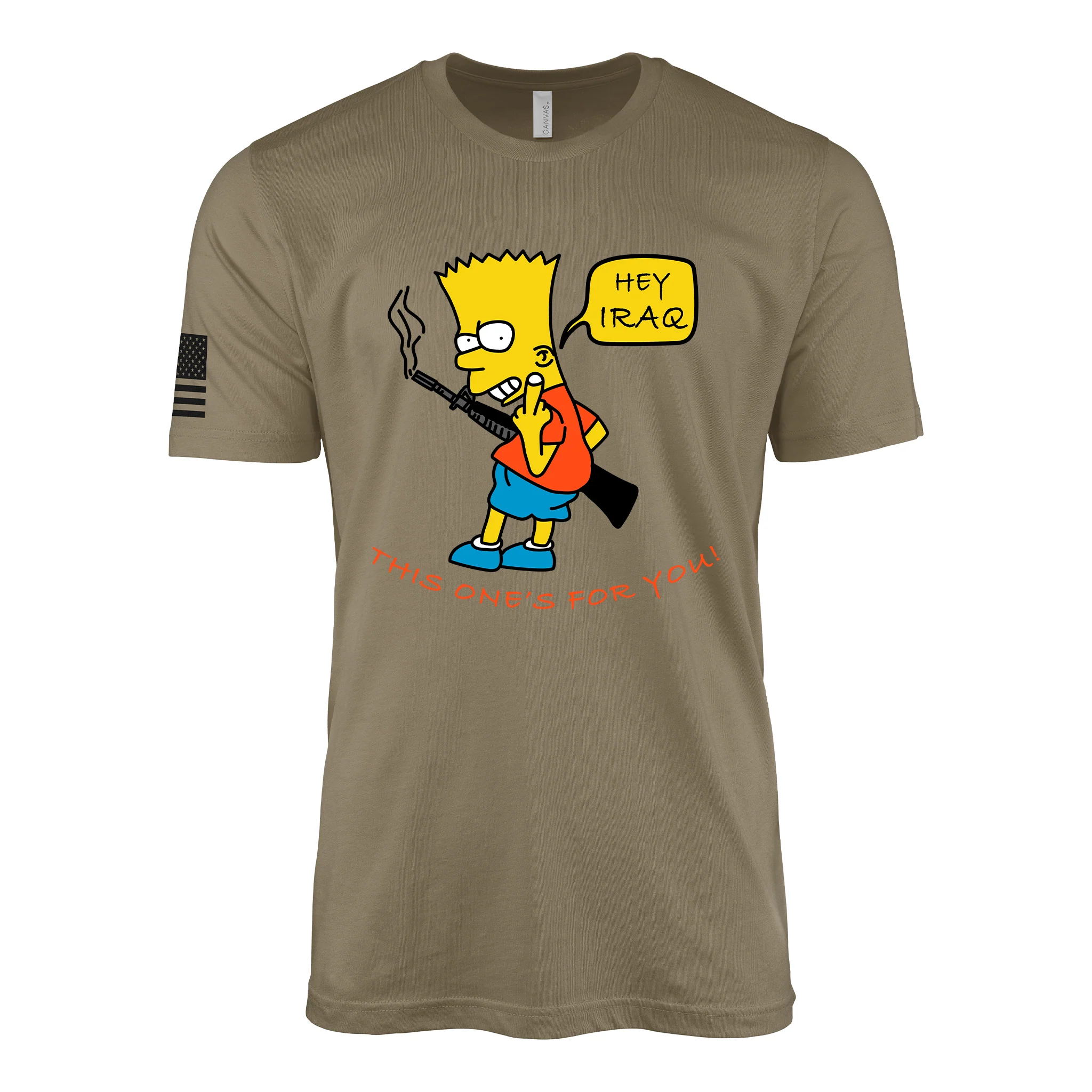 Hey Iraq! This One is for You! Vintage Desert Storm T-Shirt - Image 2