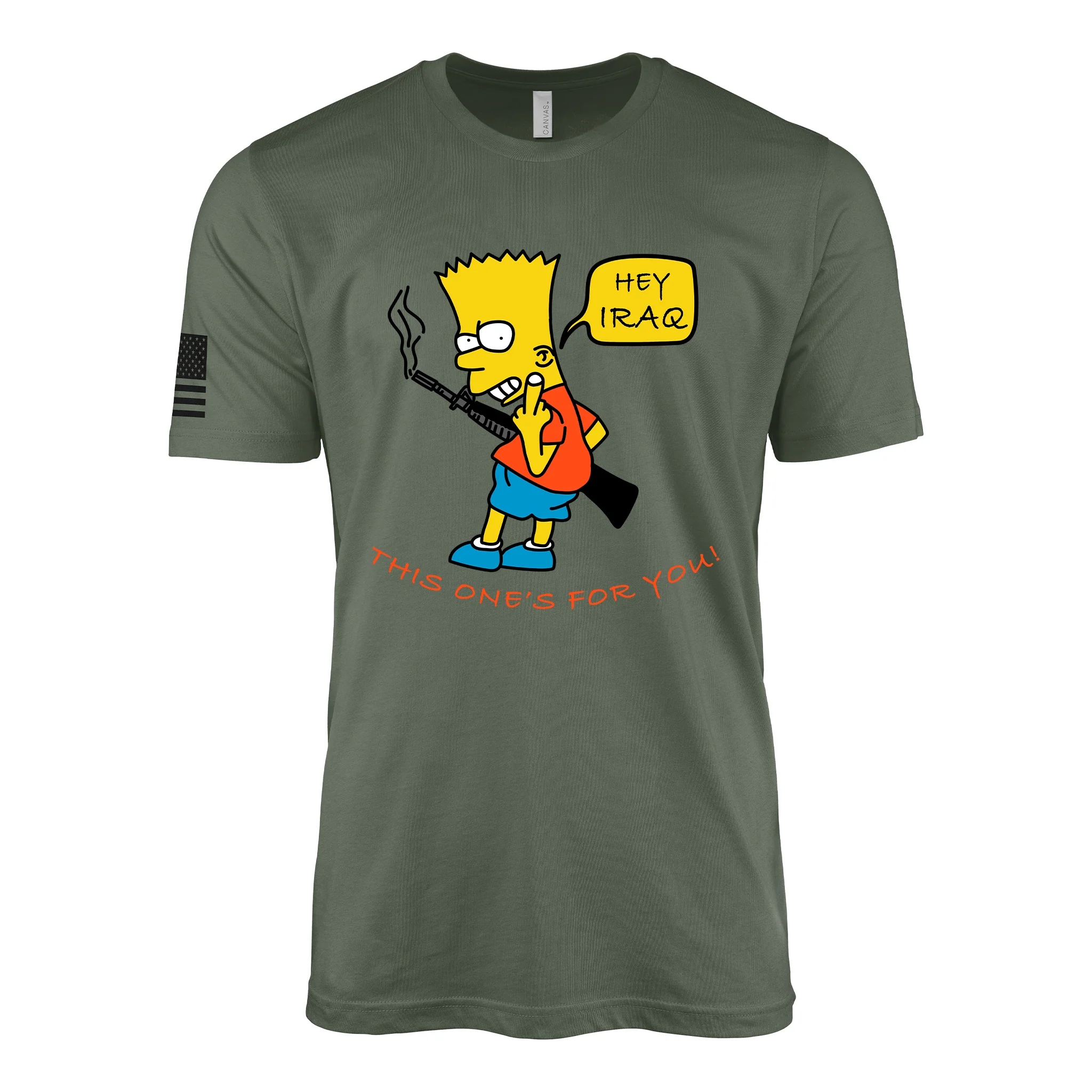 Hey Iraq! This One is for You! Vintage Desert Storm T-Shirt - Image 4