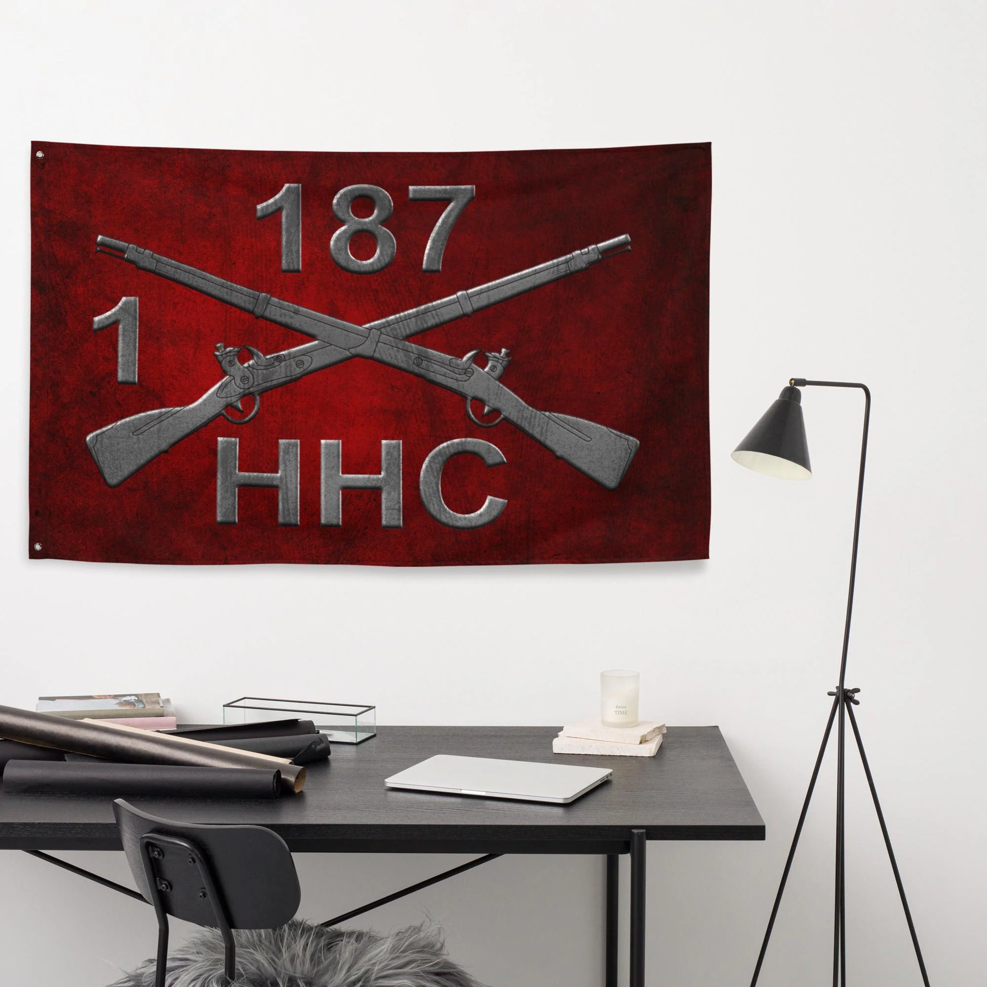 HHC 1-187 Infantry "Leader Rakkasans" Torii Flag - Image 4