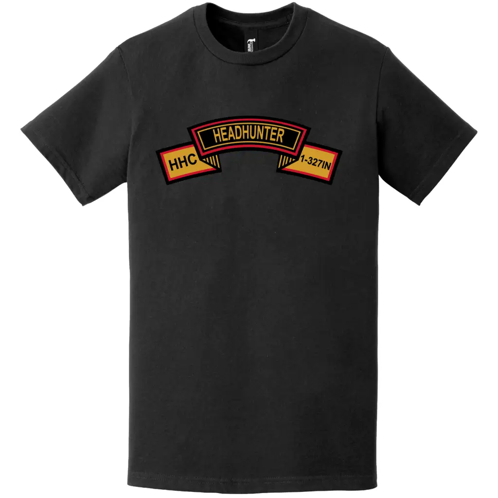 HHC "Headhunter" 1-327 Infantry Regiment Tab T-Shirt