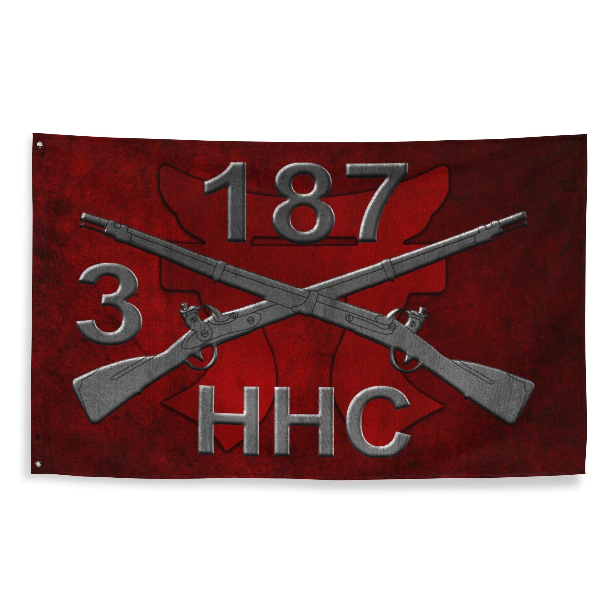HHC 3-187 Infantry Iron Rakkasans Torii Wall Flag - Image 5