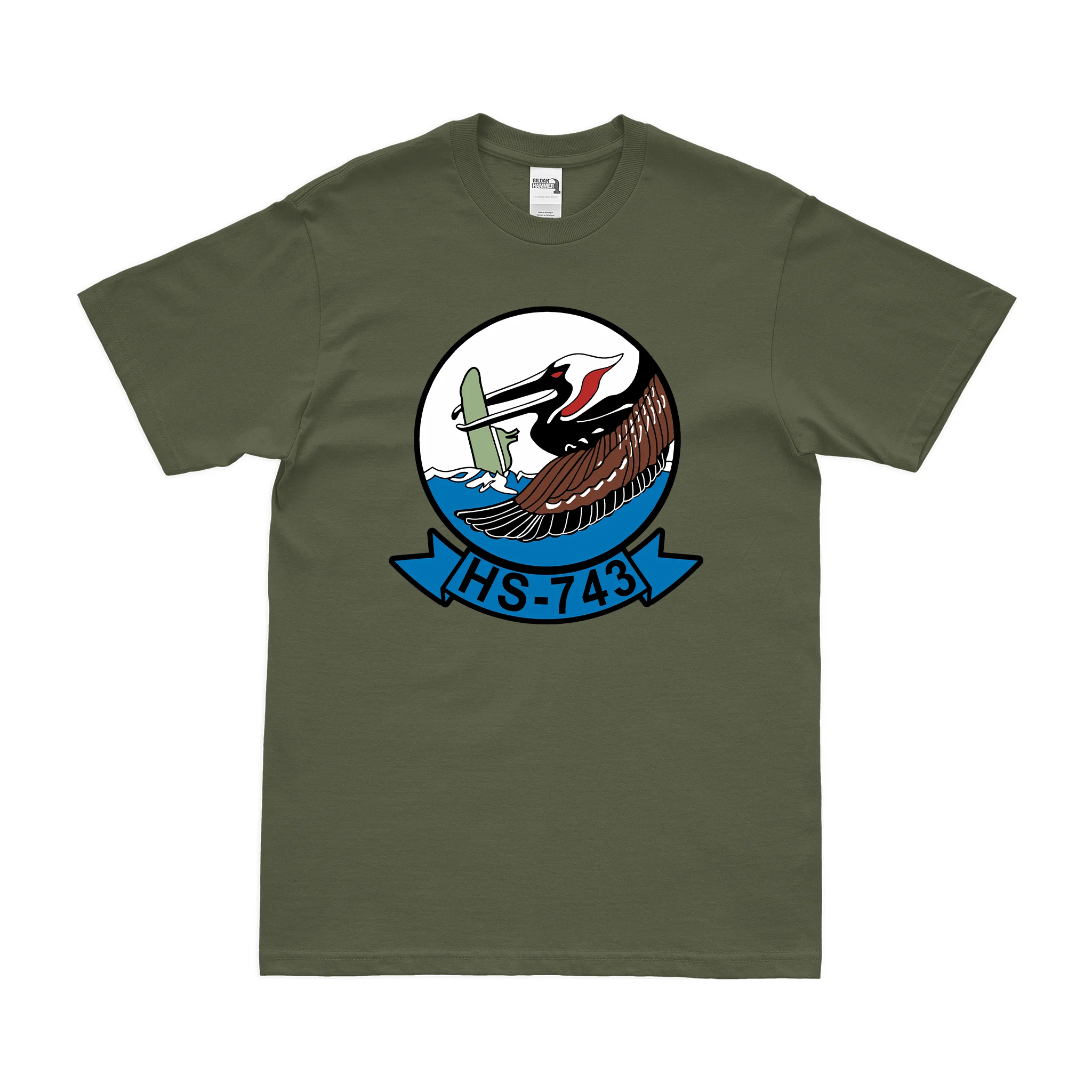 Helicopter Anti-Submarine Squadron 743 (HS-743) T-Shirt - Image 2
