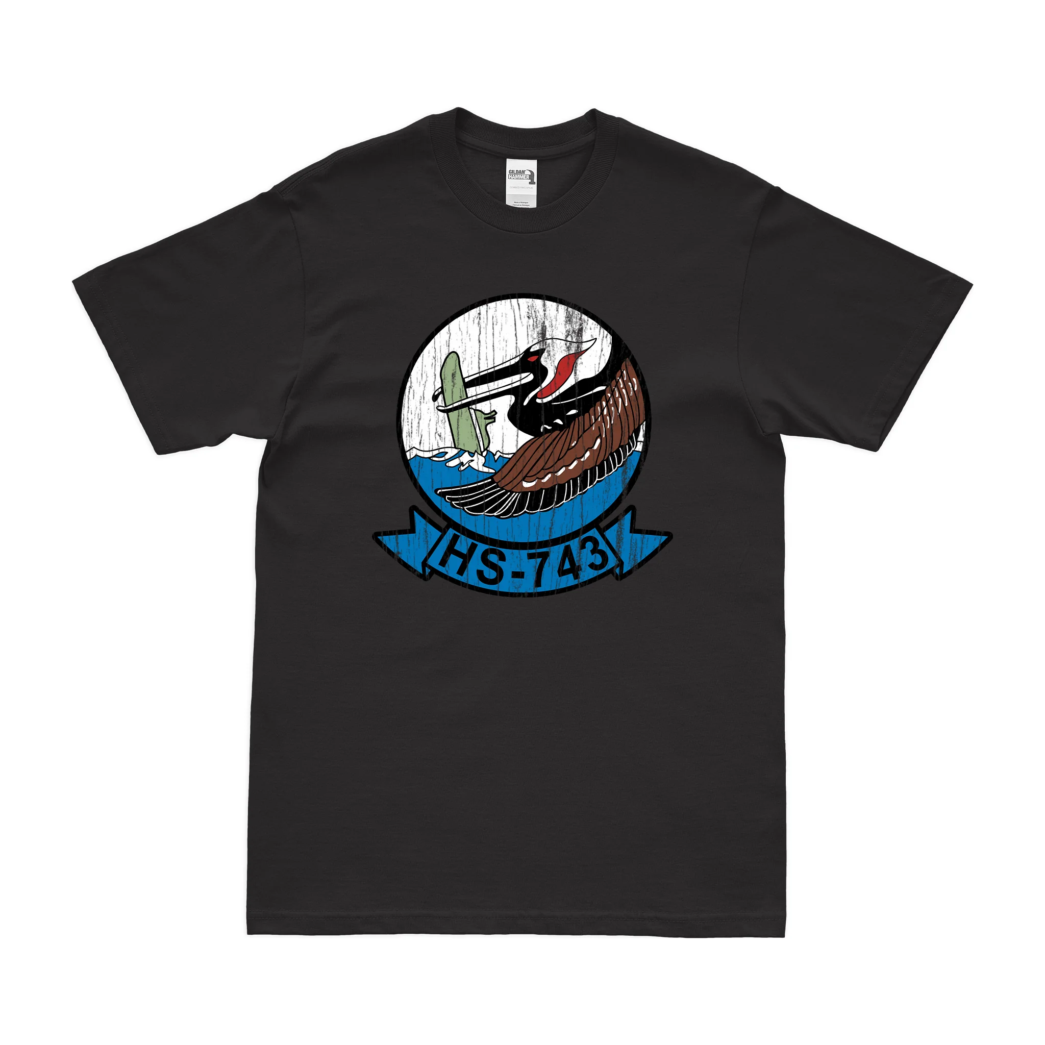 Helicopter Anti-Submarine Squadron 743 (HS-743) T-Shirt - Image 3
