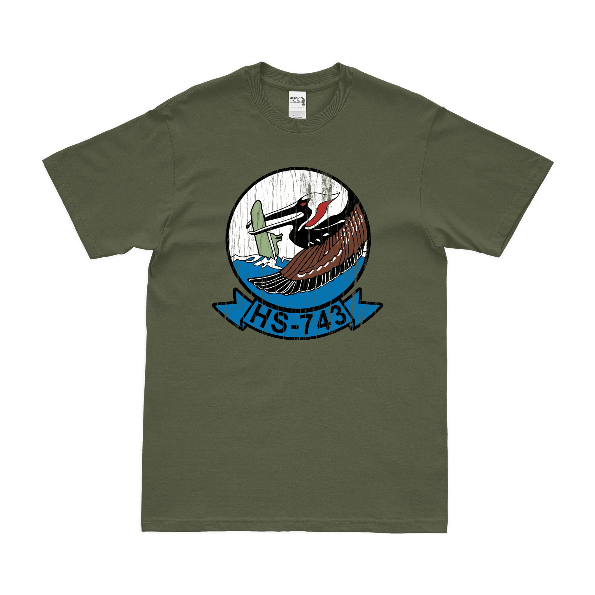Helicopter Anti-Submarine Squadron 743 (HS-743) T-Shirt - Image 4