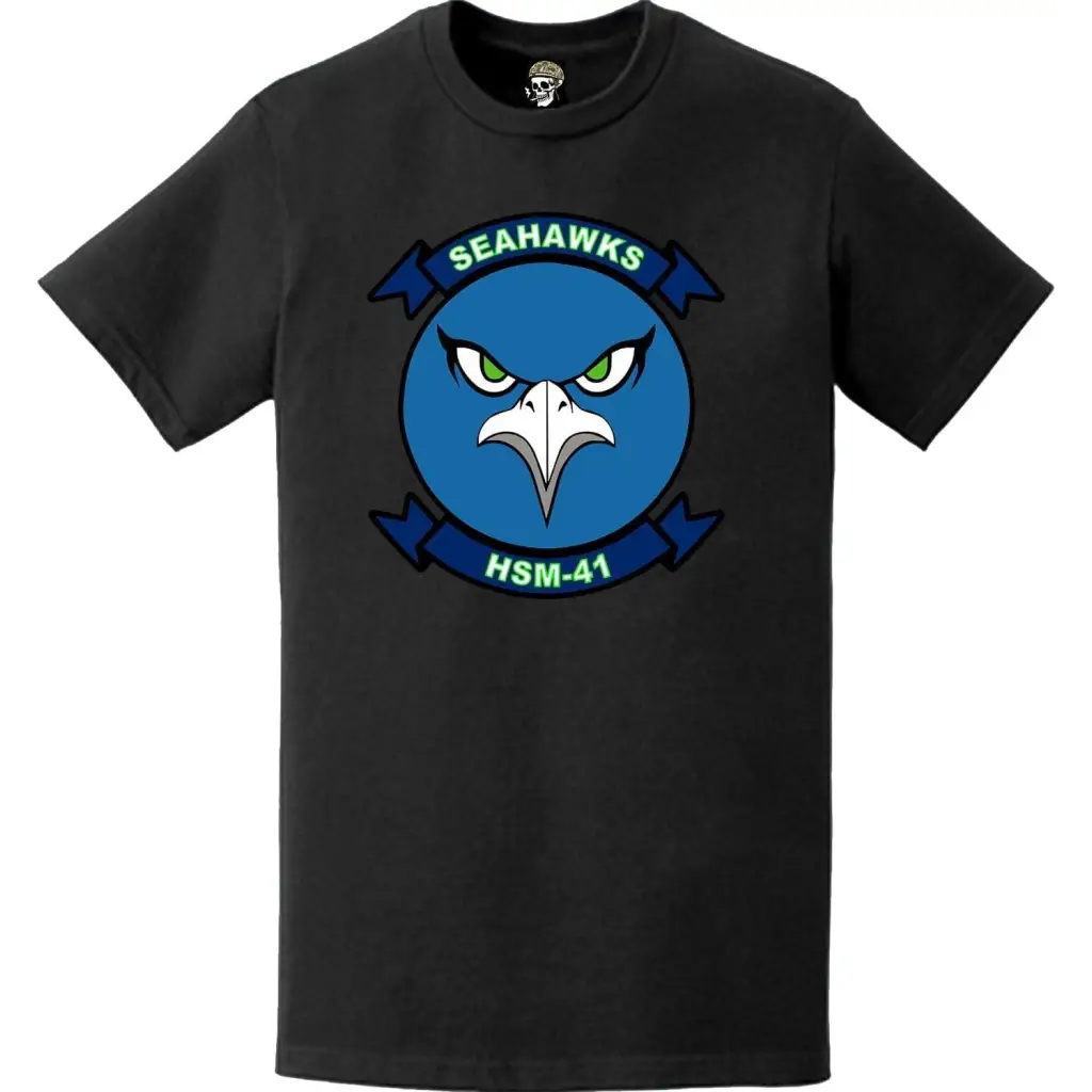 HSM-41 "Seahawks" Logo Emblem T-Shirt