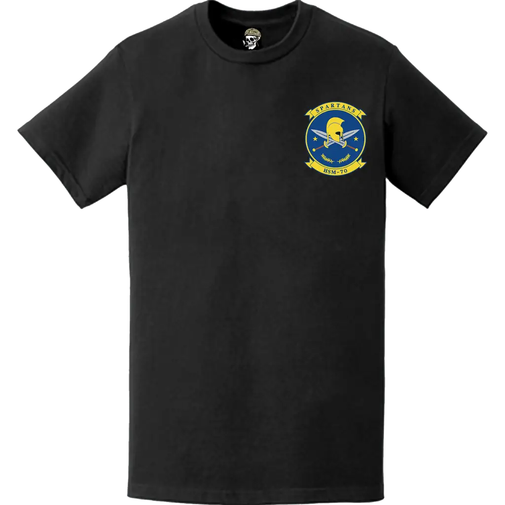 HSM-70 "Spartans" Left Chest Logo Emblem Insignia T-Shirt