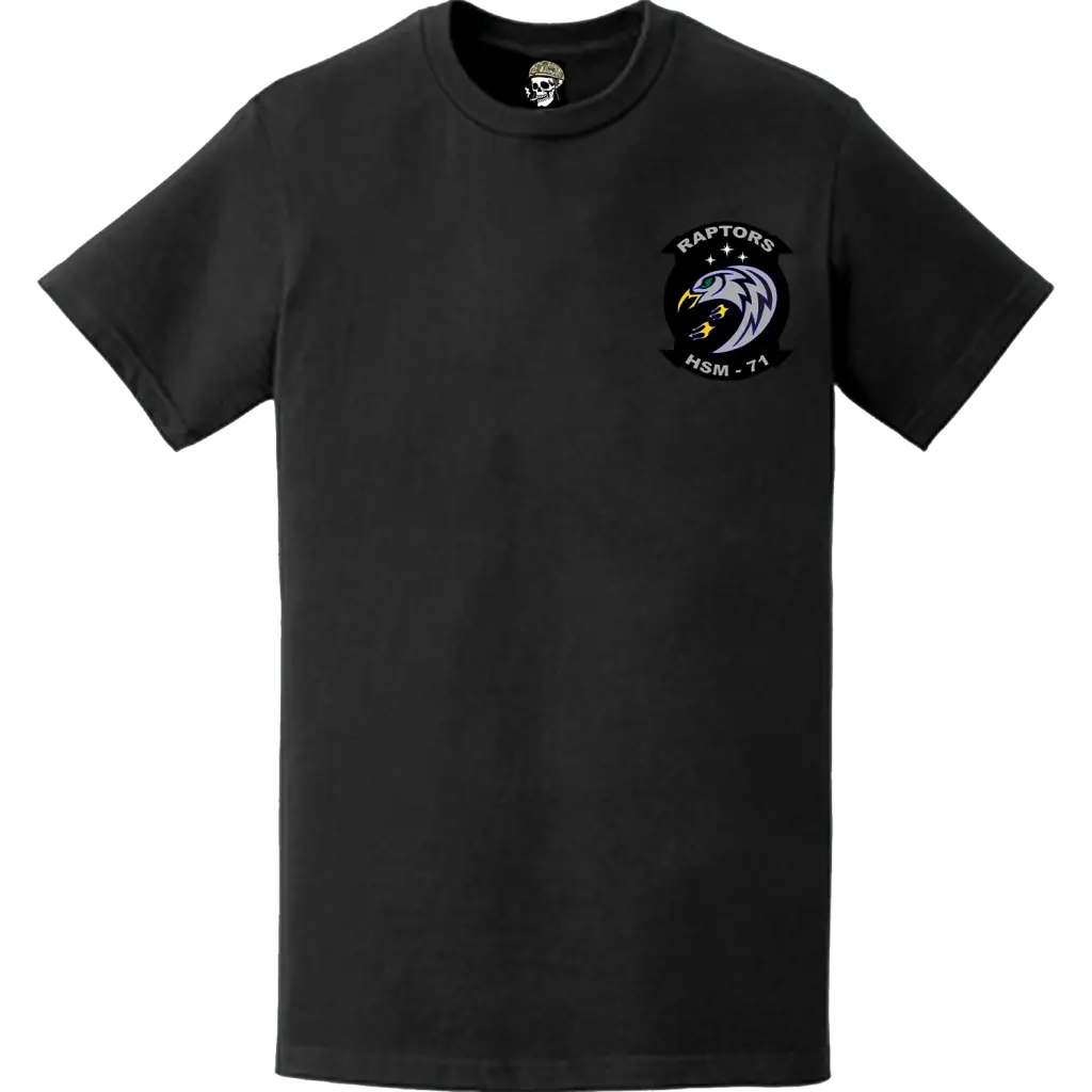 HSM-71 "Raptors" Left Chest Logo Emblem T-Shirt
