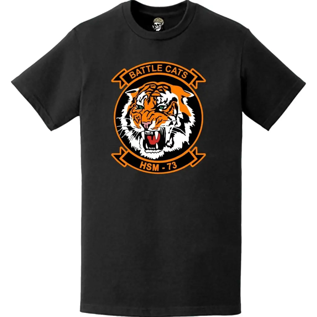 HSM-73 "Battle Cats" Logo Emblem Crest Insignia T-Shirt