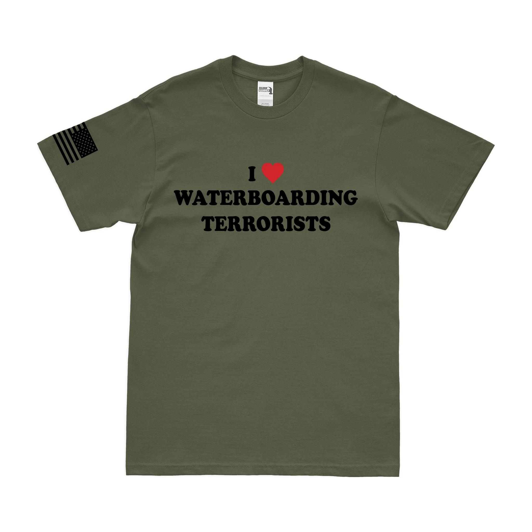 I Love Waterboarding Terror**** T-Shirt - Image 2