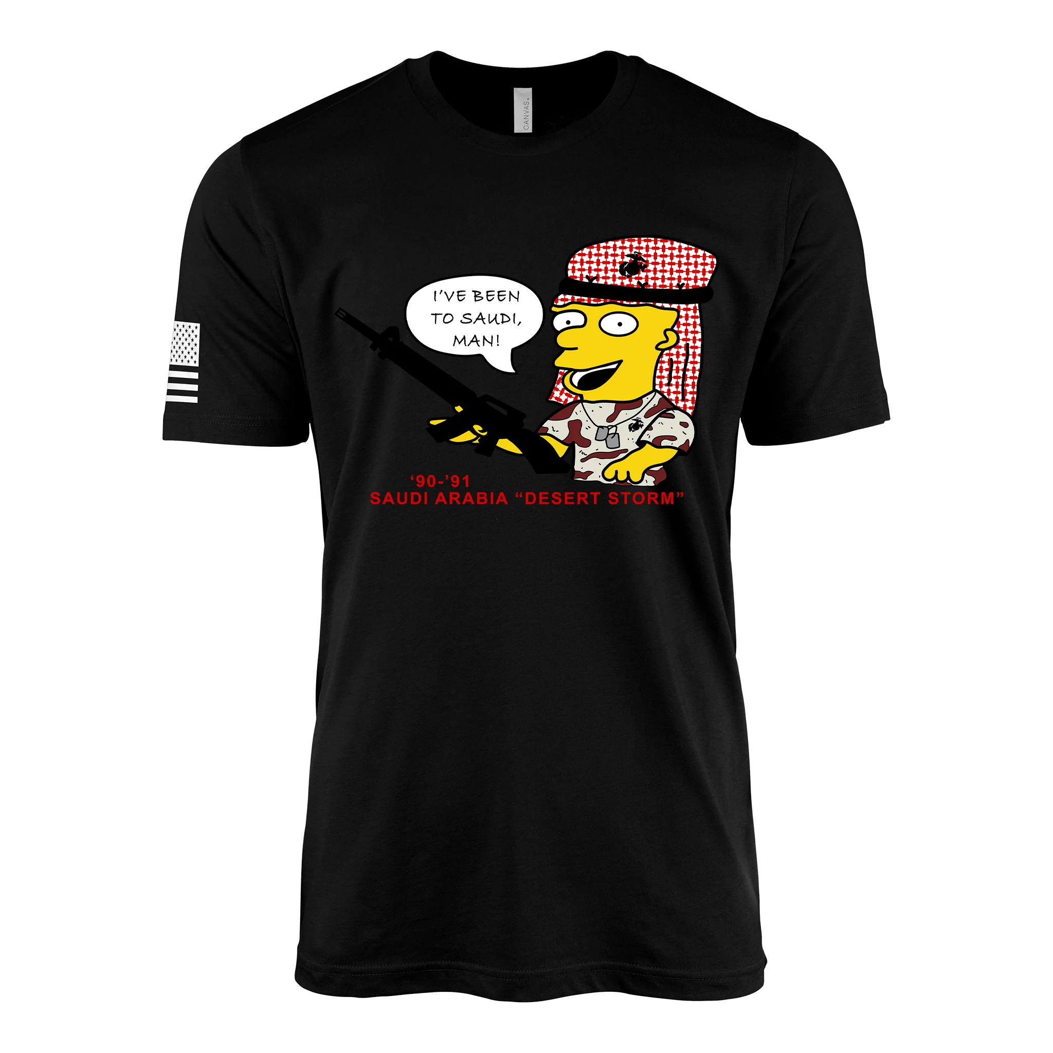 I've Been to Saudi Man! Vintage USMC Desert Storm T-Shirt - Image 2