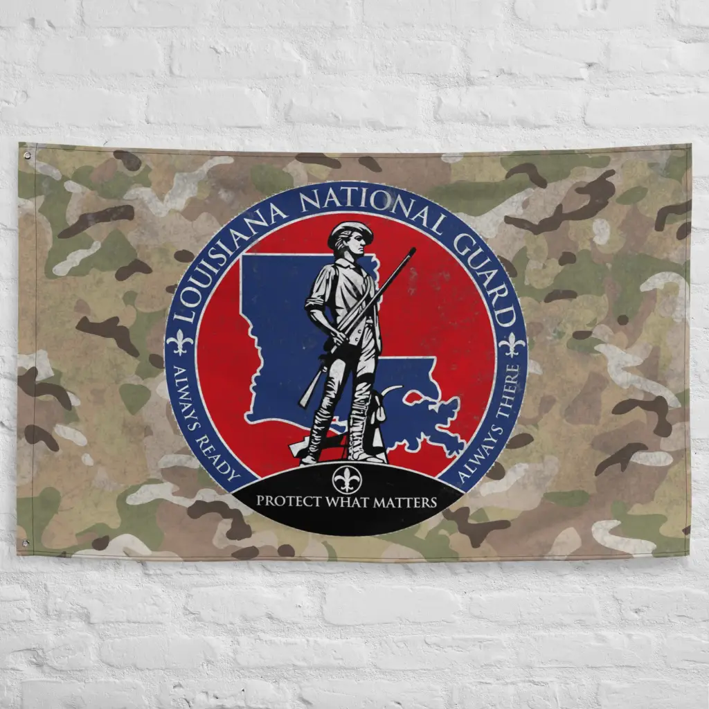 Louisiana National Guard Indoor Wall Flag - Image 5