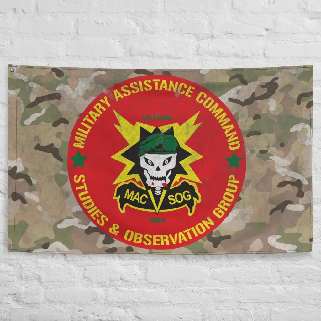 MACV-SOG Vietnam War Special Operations Indoor Wall Flag - Image 4