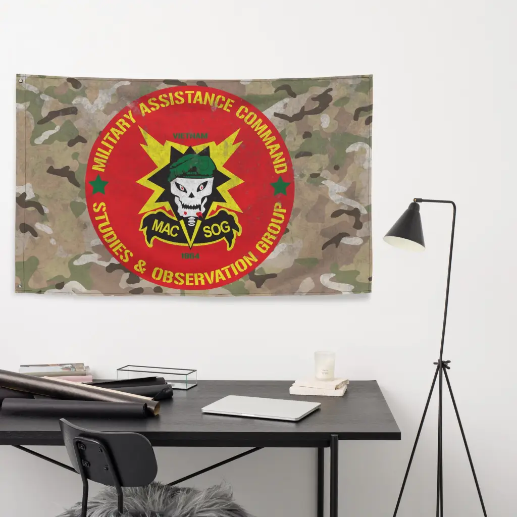 MACV-SOG Vietnam War Special Operations Indoor Wall Flag - Image 5