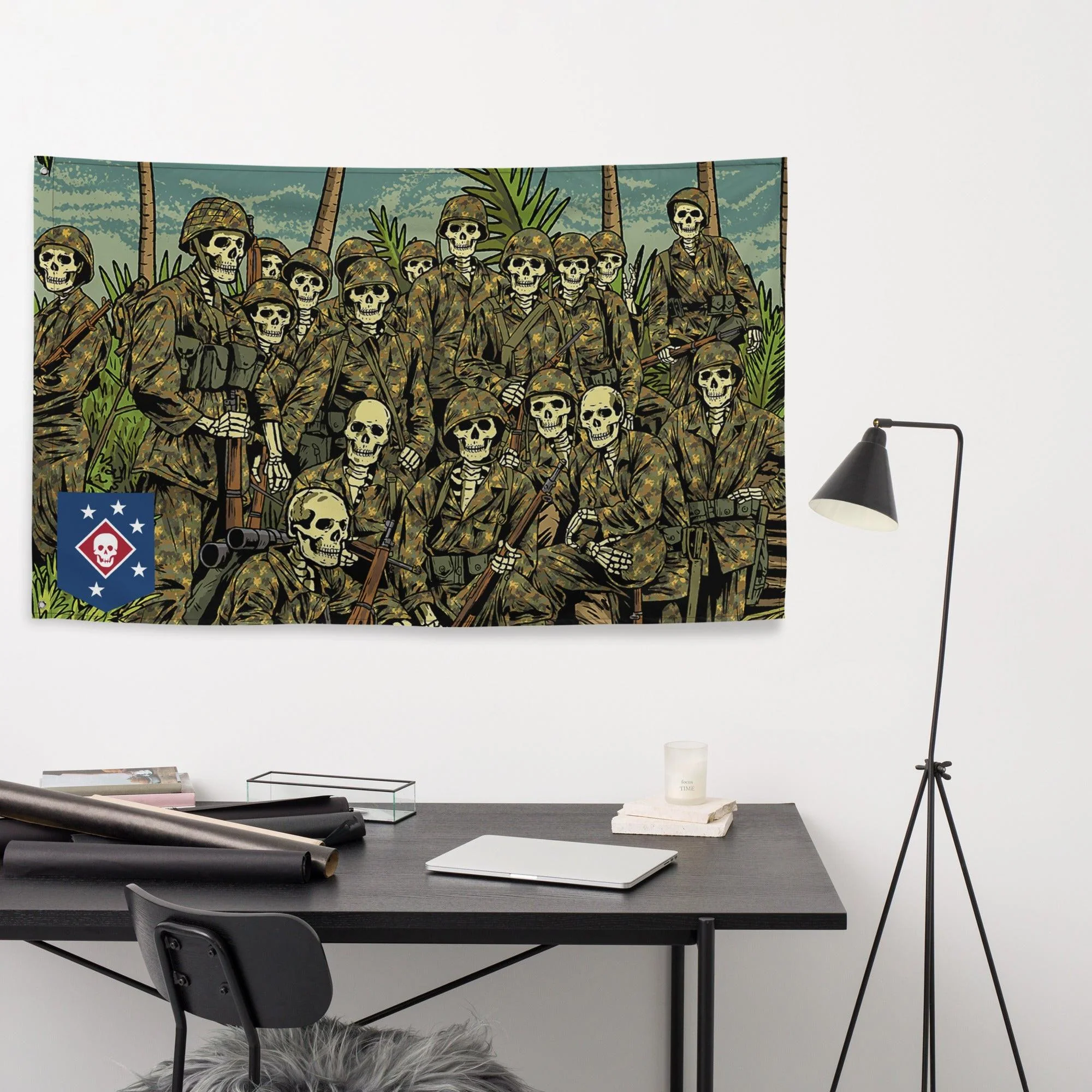 U.S. Marine Corps Raiders WW2 Flag - Image 3