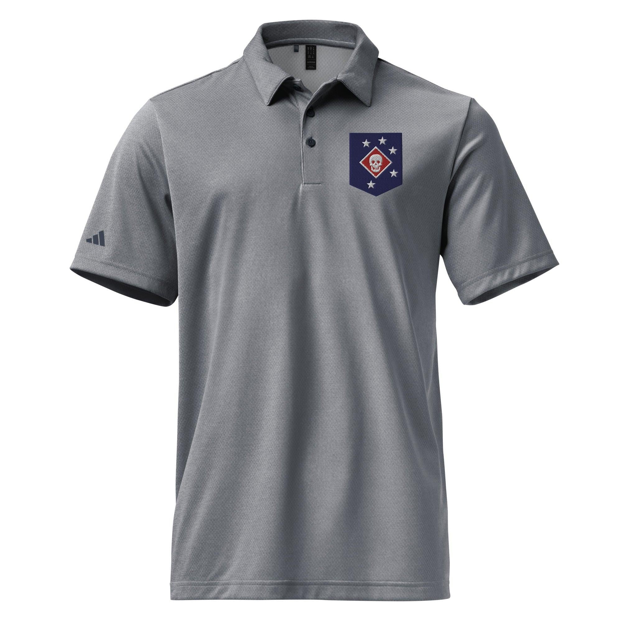 Marine Raiders Embroidered Adidas® Space-Dyed Polo - Image 5