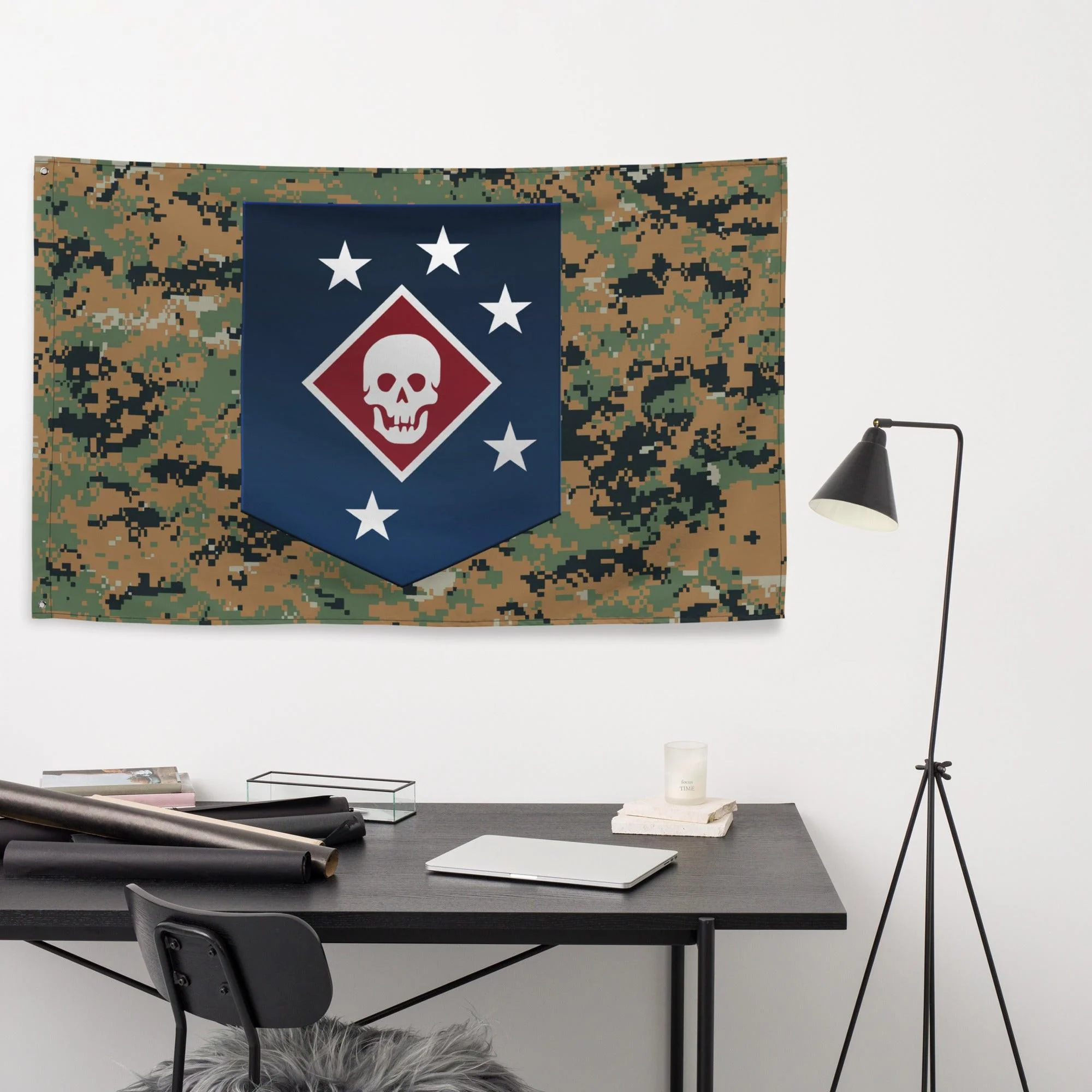 Marine Raiders Woodland MARPAT Flag - Image 5