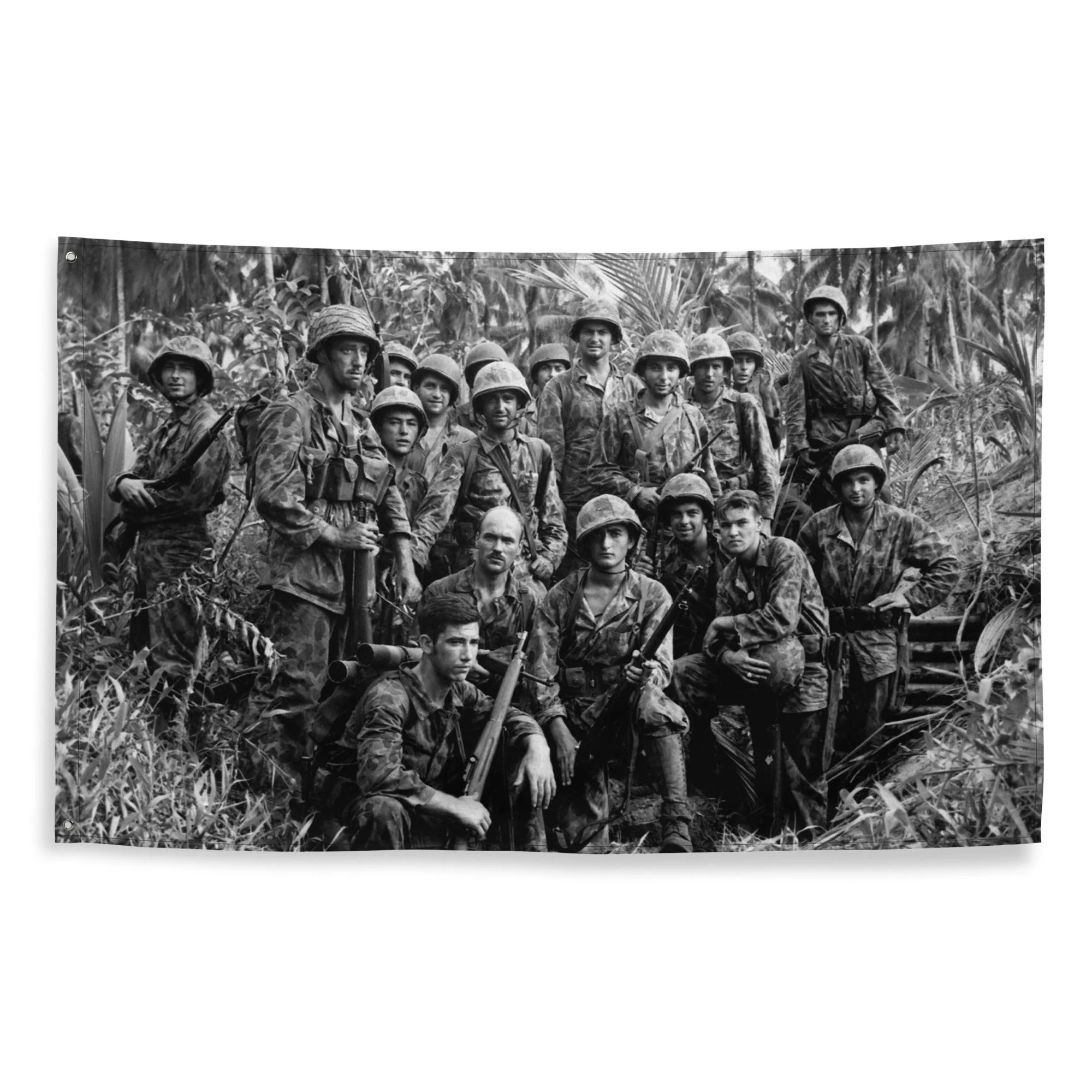 Marine Raiders at Bougainville WW2 Flag - Image 6