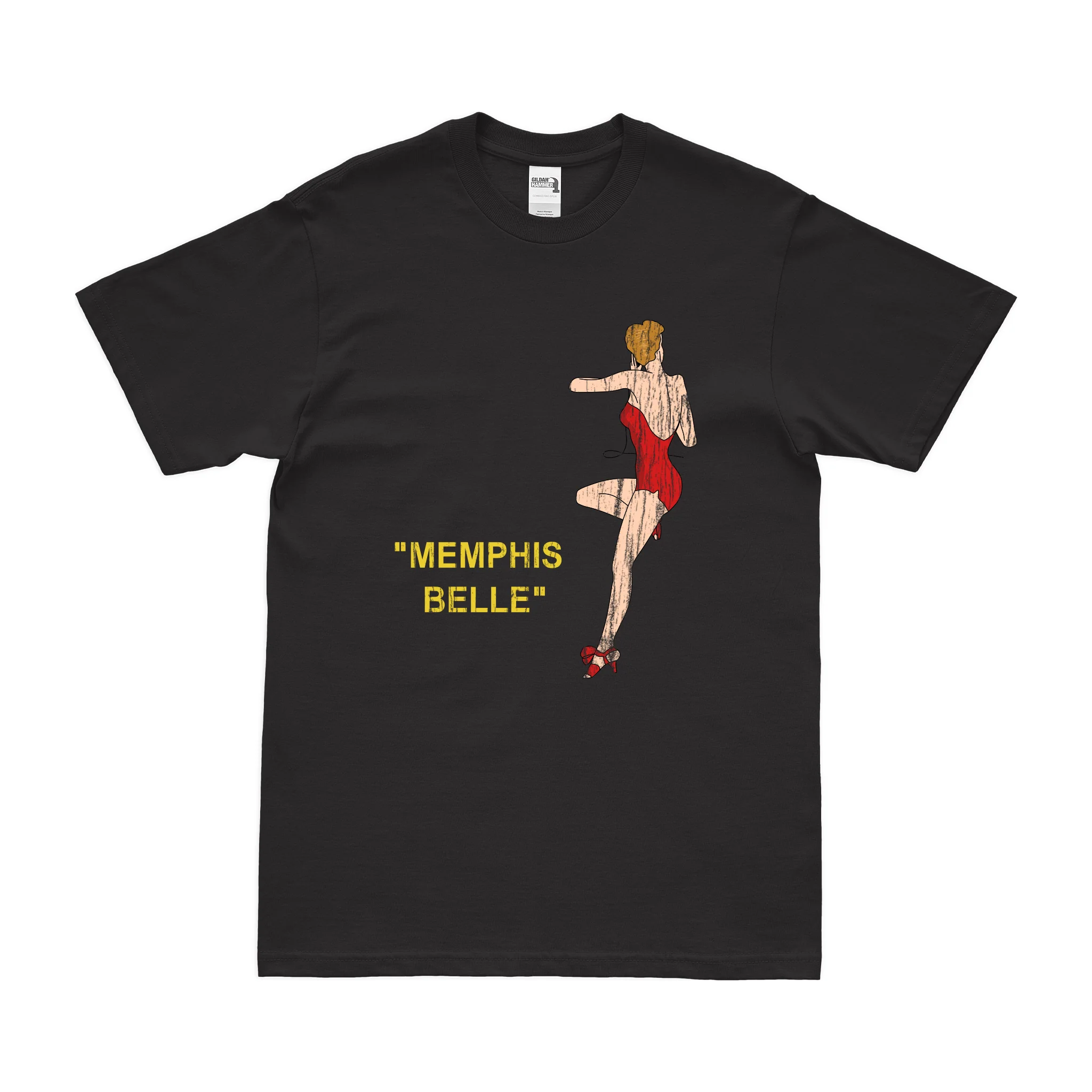 Memphis Belle' B-17 Flying Fortress WW2 T-Shirt - Image 3