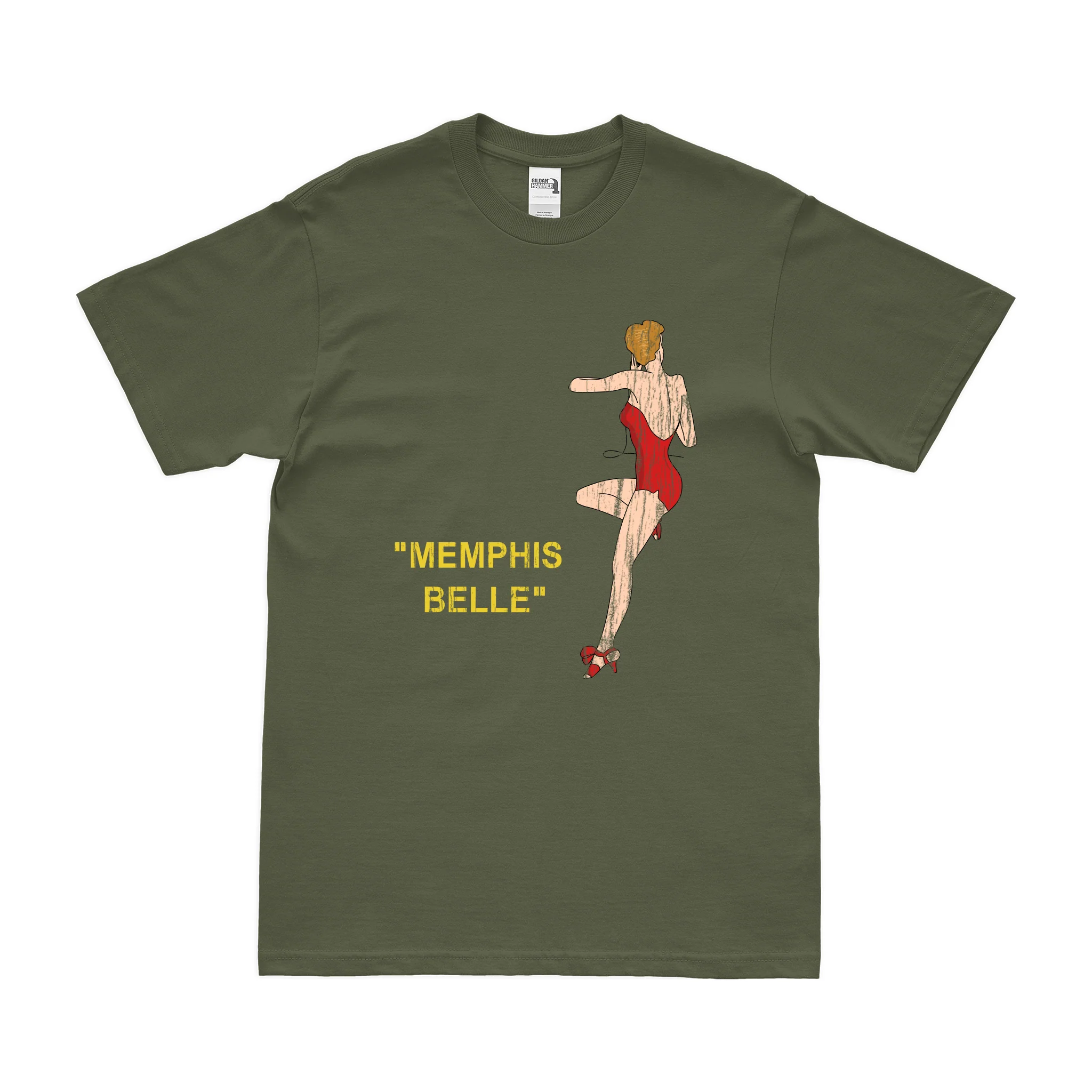 Memphis Belle' B-17 Flying Fortress WW2 T-Shirt - Image 4