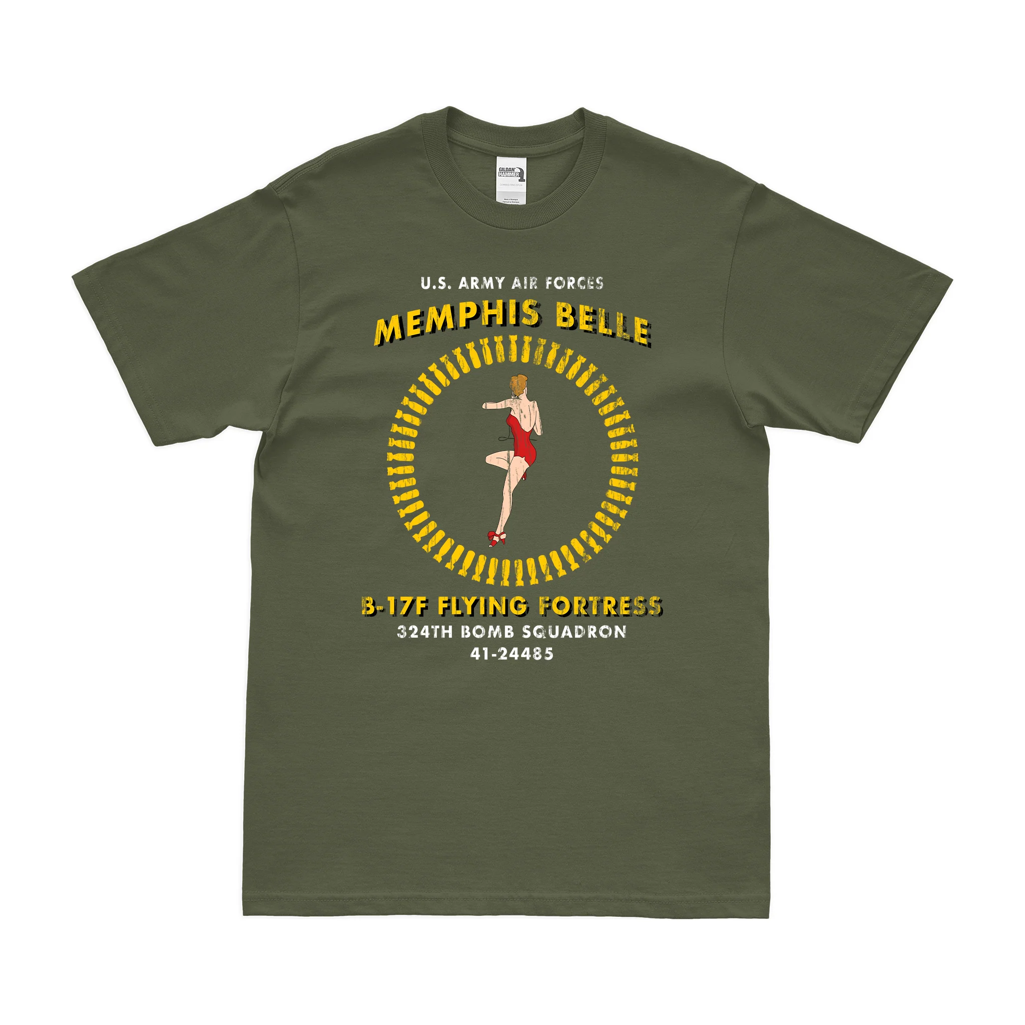 "Memphis Belle" B-17F Legacy T-Shirt - Image 4