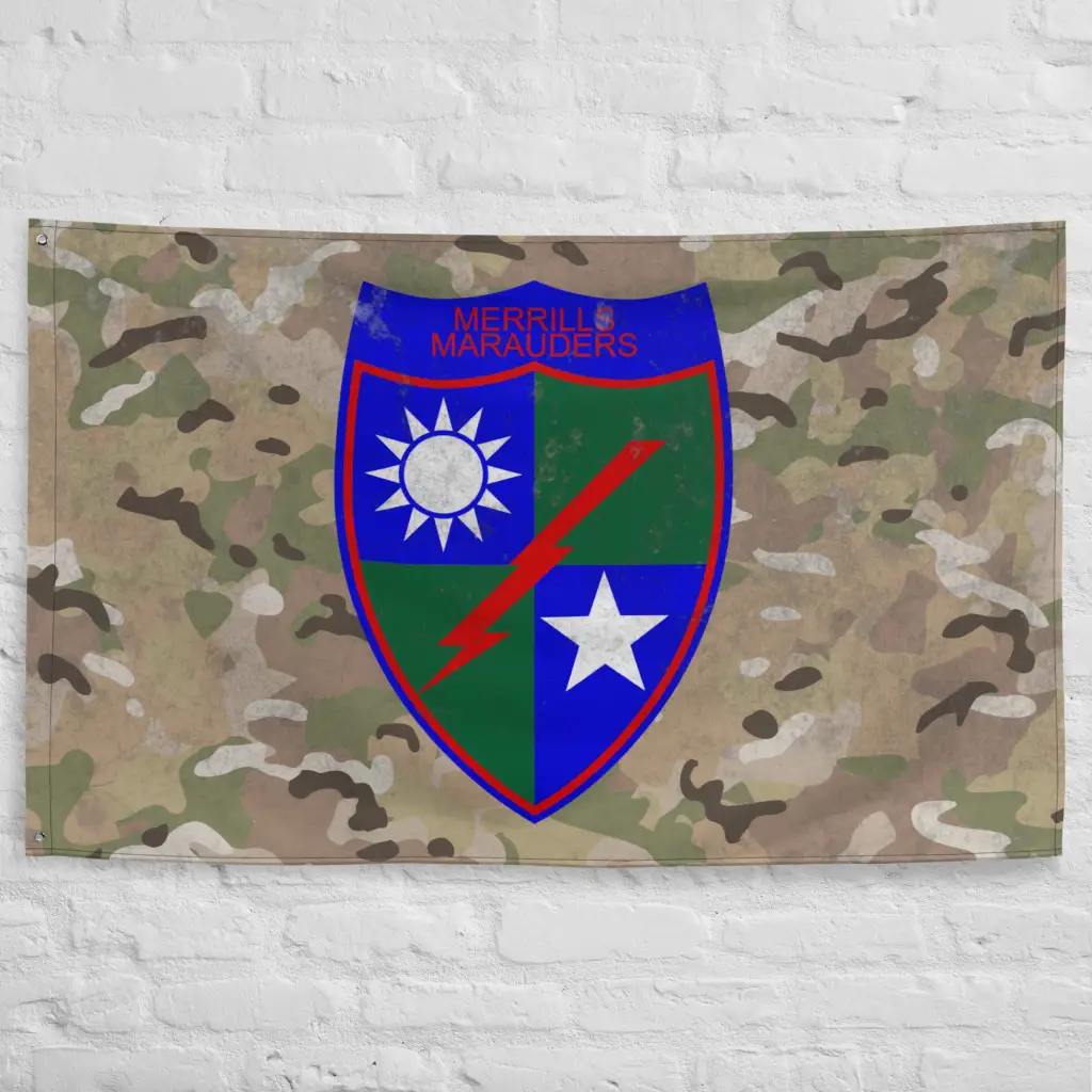 Merrill's Marauders Commemorative WW2 Indoor Wall Flag - Image 4