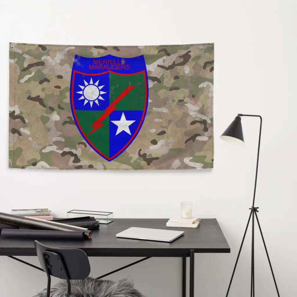 Merrill's Marauders Commemorative WW2 Indoor Wall Flag - Image 5