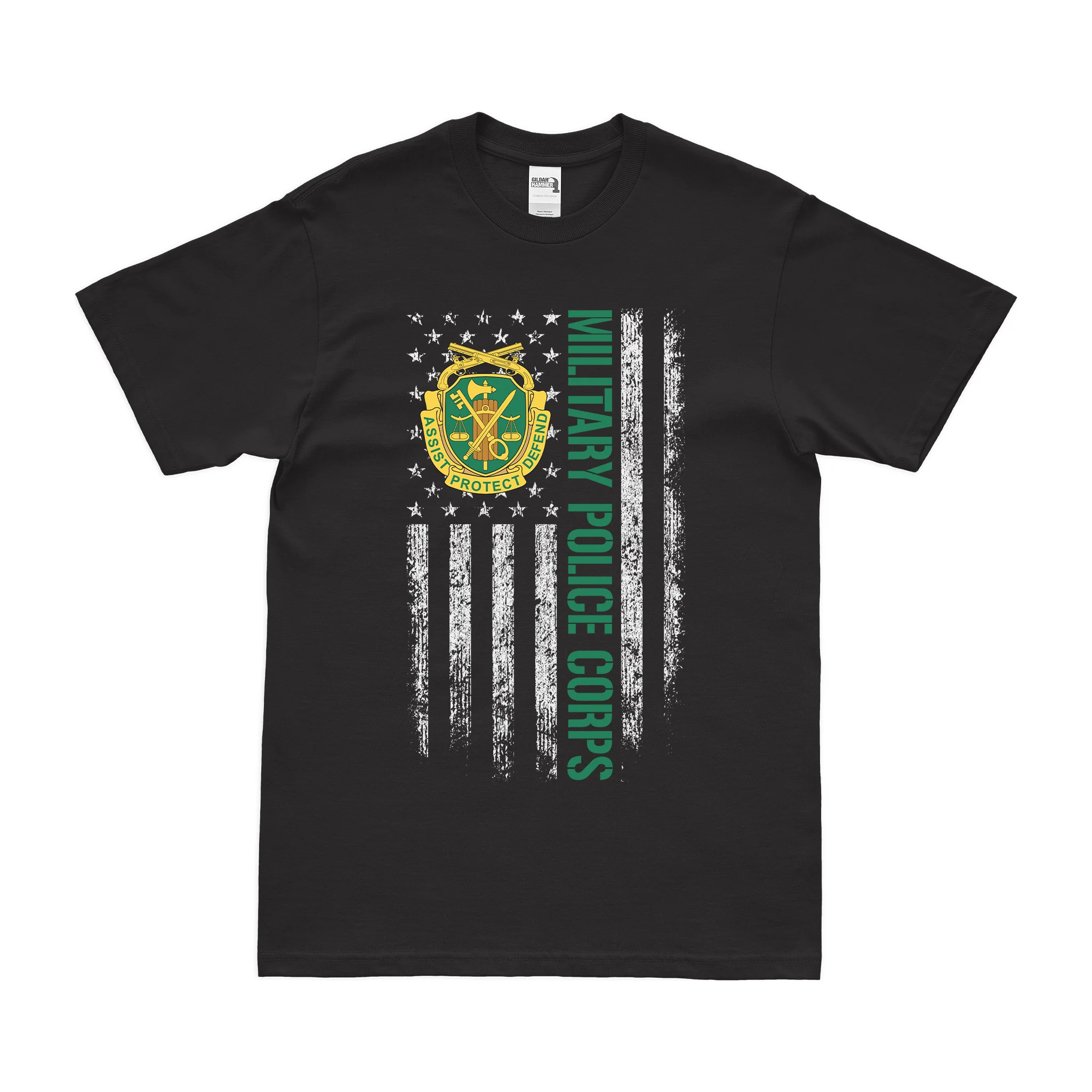 Military Police Corps American Flag T-Shirt