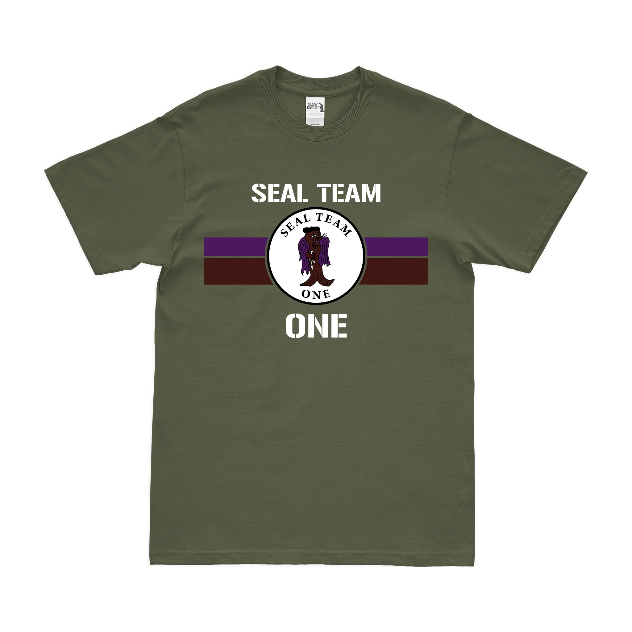 Modern U.S. Navy SEAL Team 1 Emblem T-Shirt - Image 2