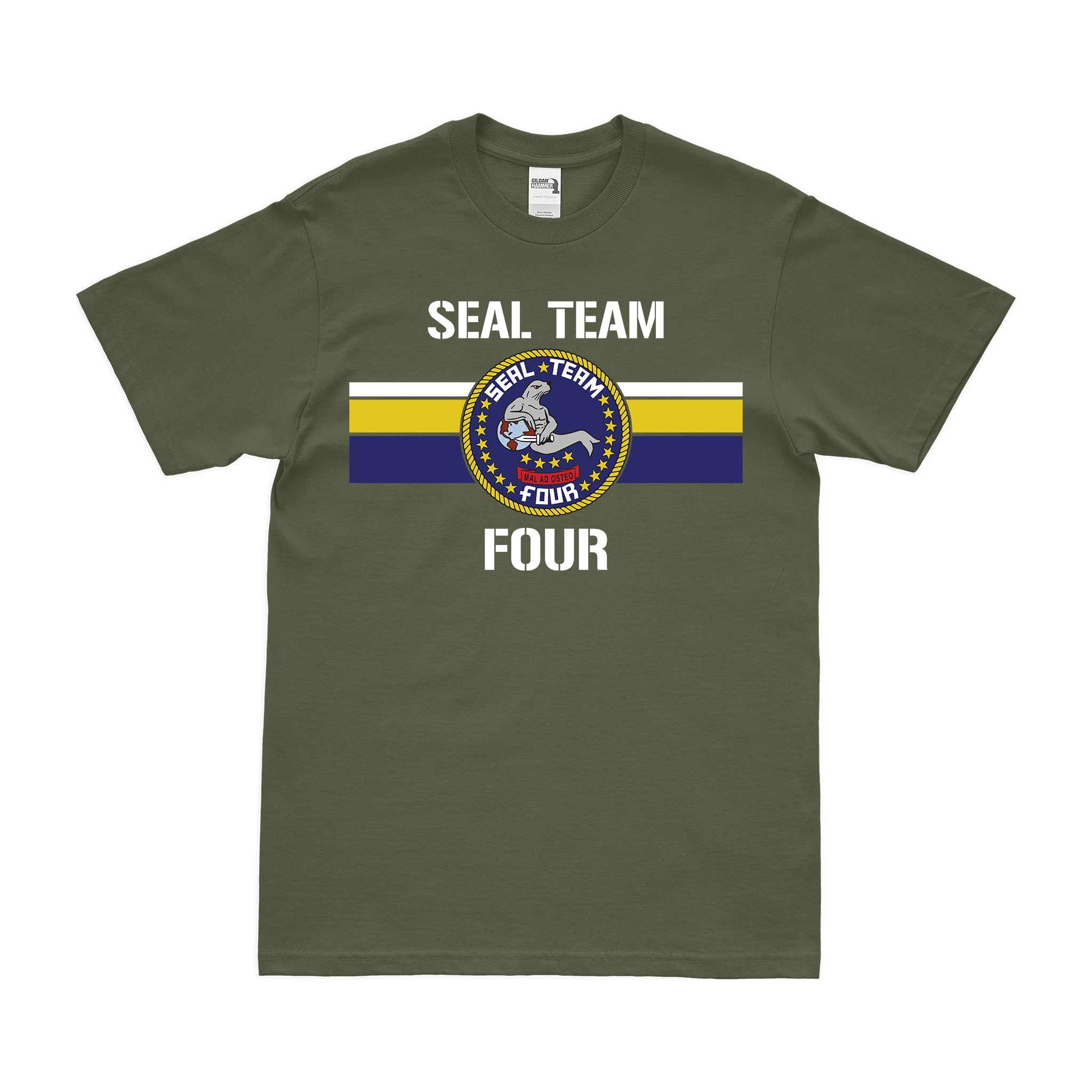 Modern U.S. Navy SEAL Team 4 Emblem T-Shirt - Image 2
