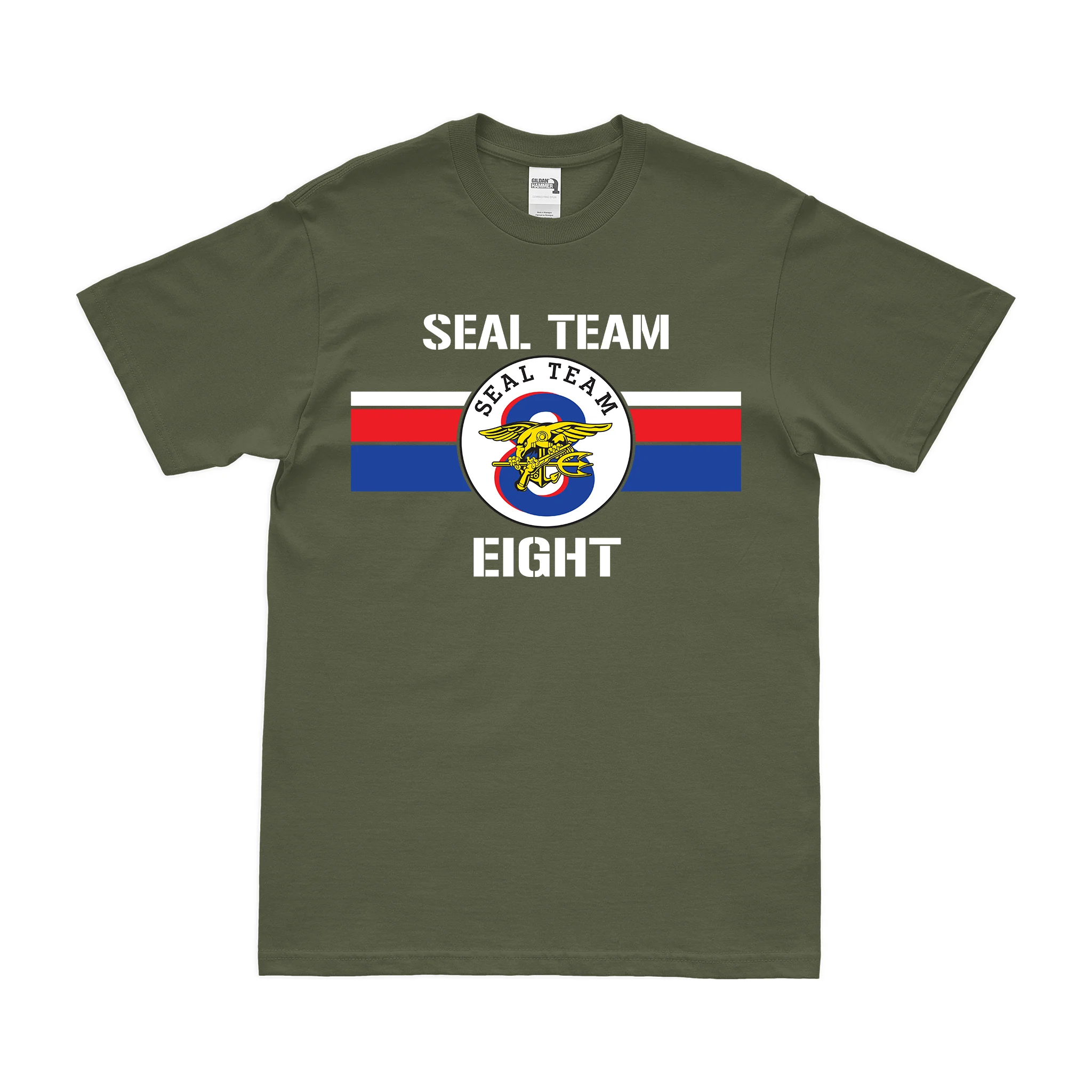 Modern U.S. Navy SEAL Team 8 Emblem T-Shirt - Image 2