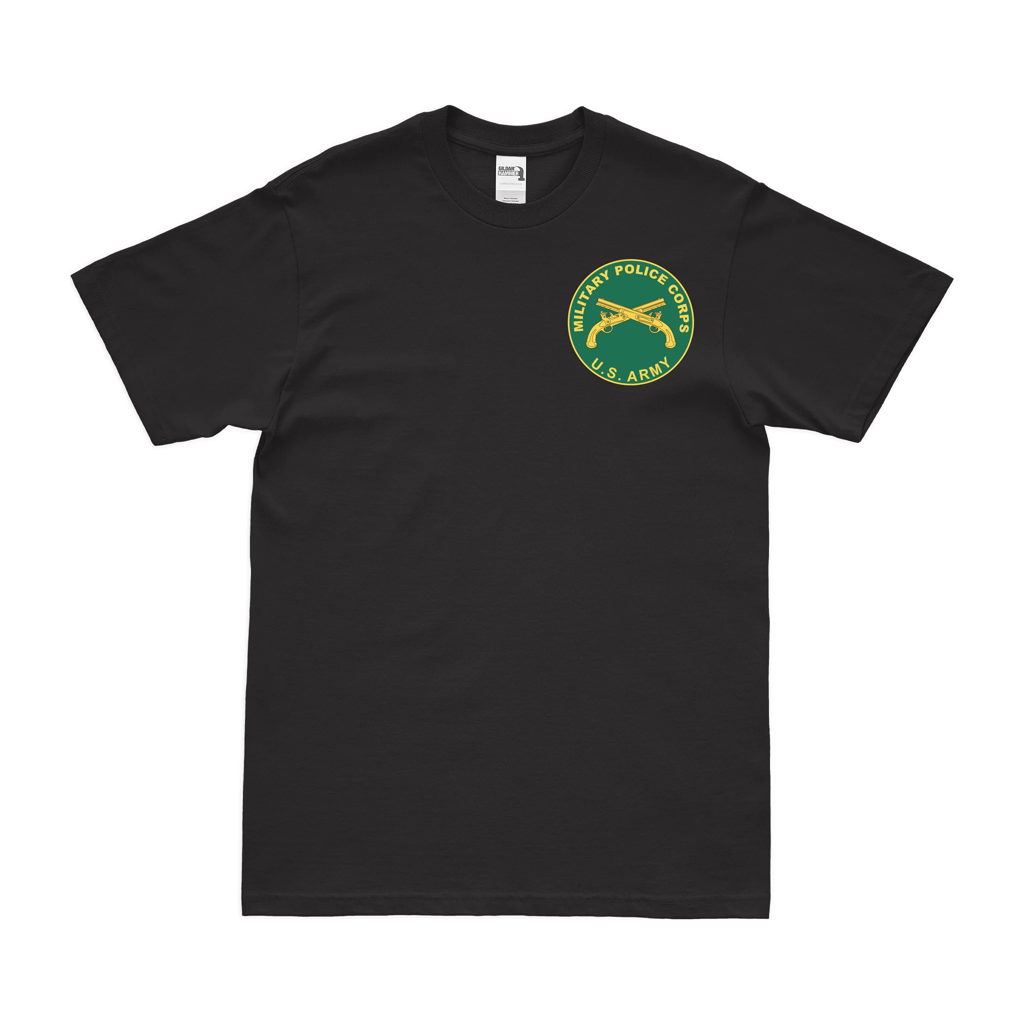 MP Corps Branch Plaque Left Chest Emblem T-Shirt
