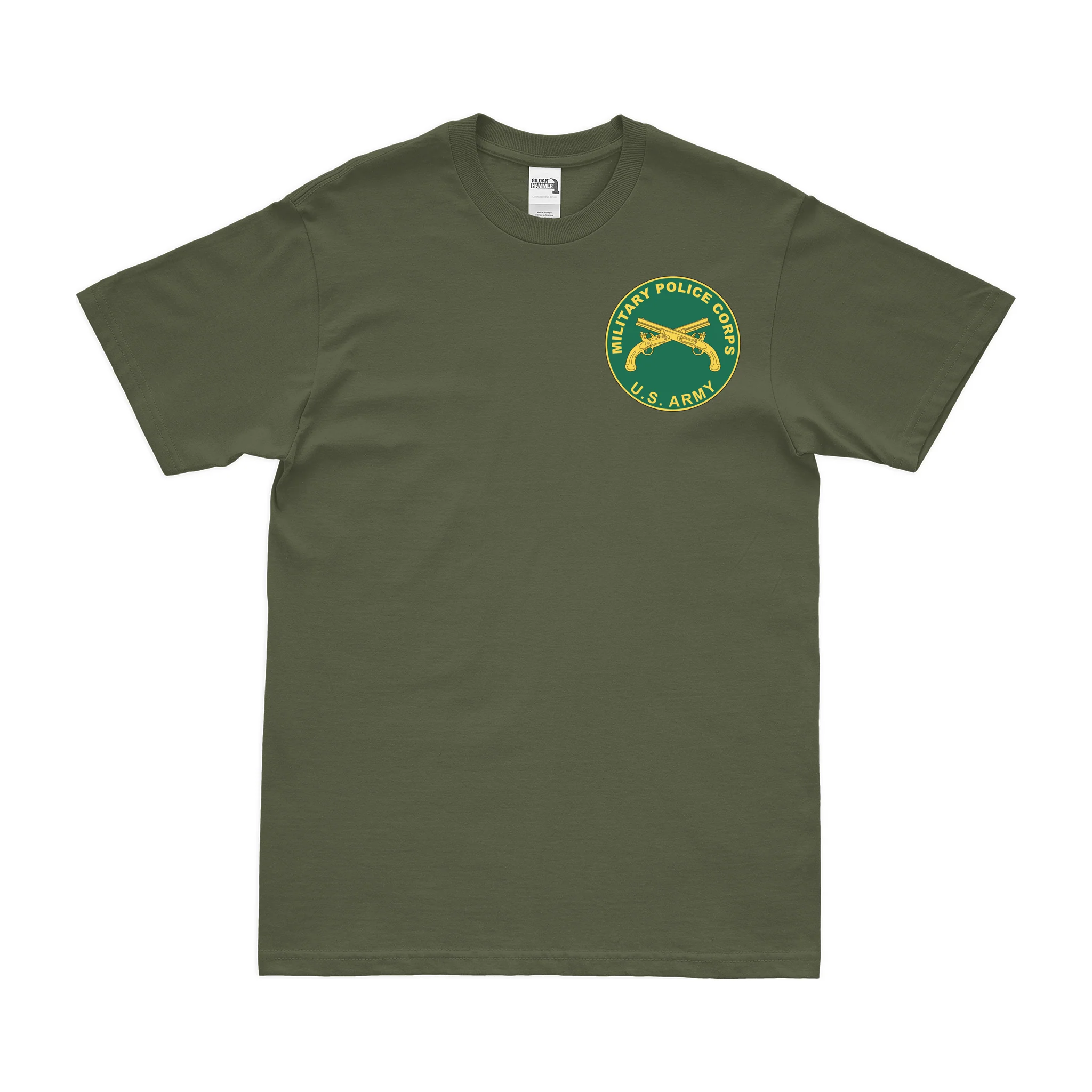 MP Corps Branch Plaque Left Chest Emblem T-Shirt - Image 2