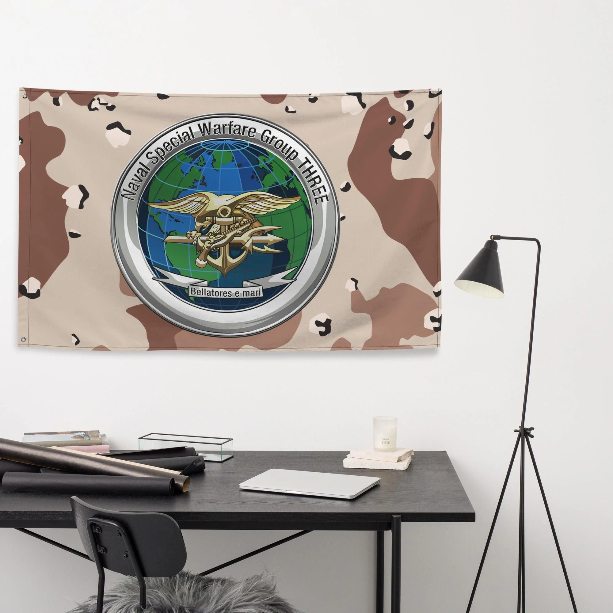 Naval Special Warfare Group 3 (NSWG-3) Chocolate-Chip Camo Flag - Image 3
