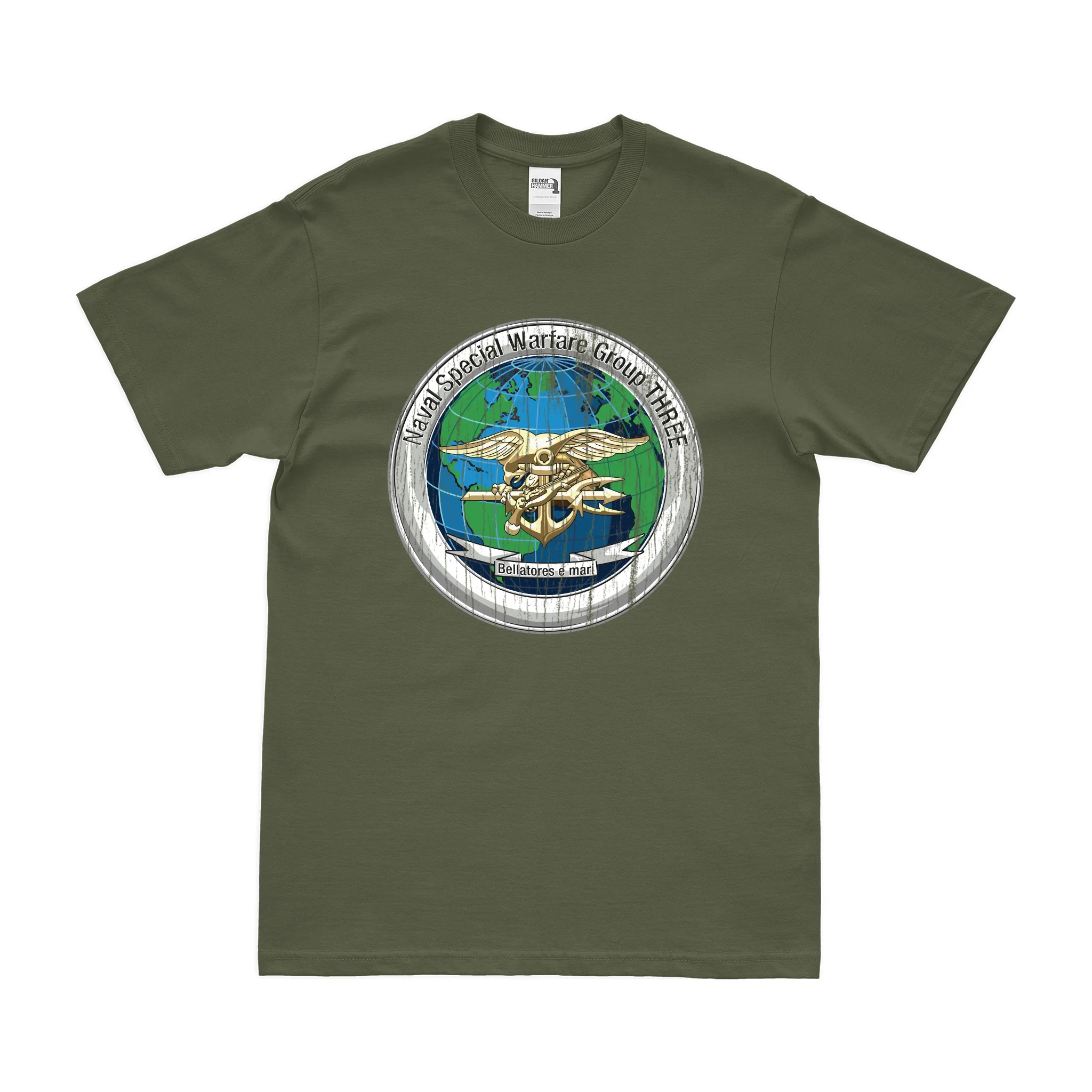 Naval Special Warfare Group 3 (NSWG-3) Emblem T-Shirt - Image 4